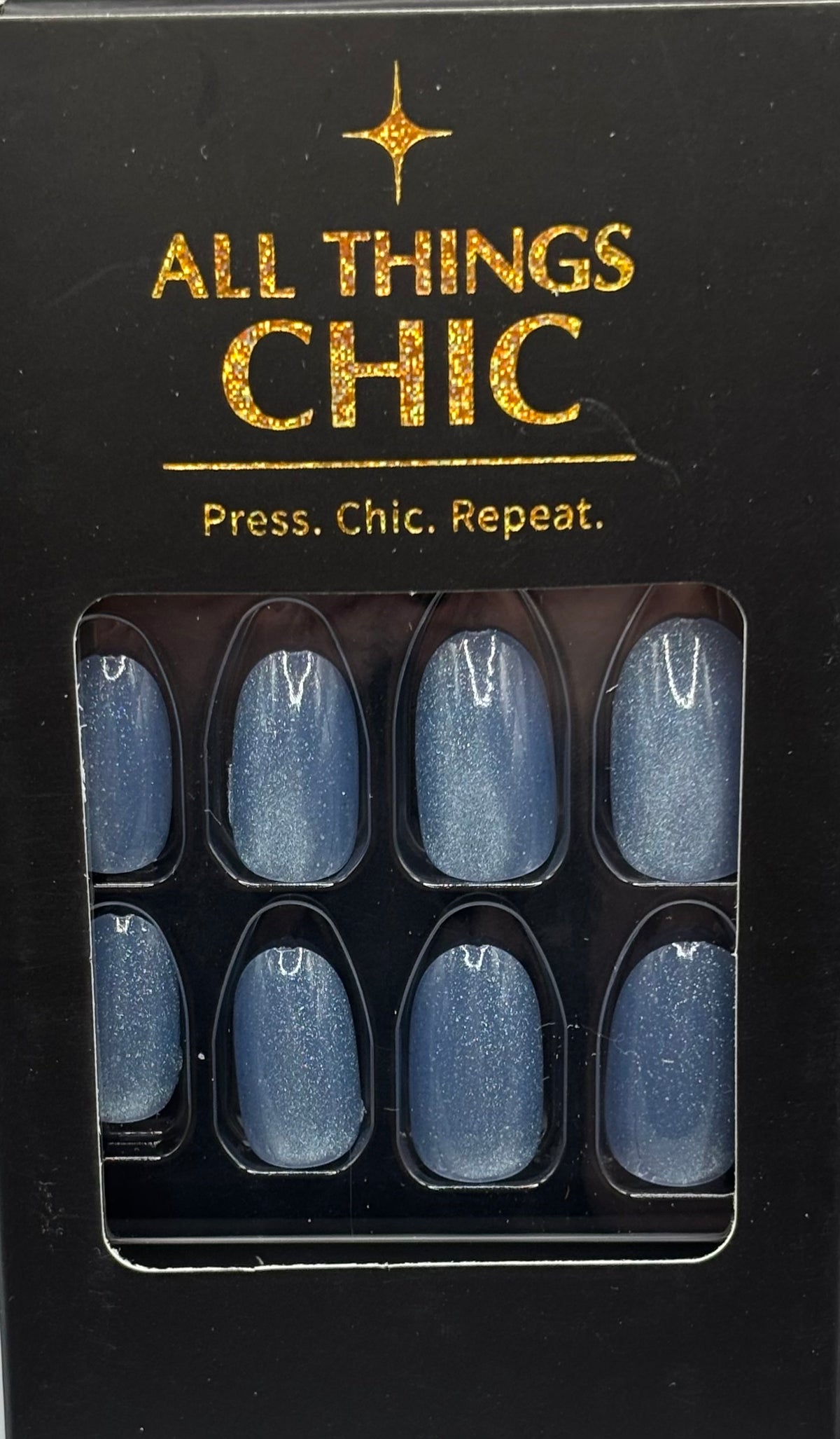 Iced Out Press-On Nails Short