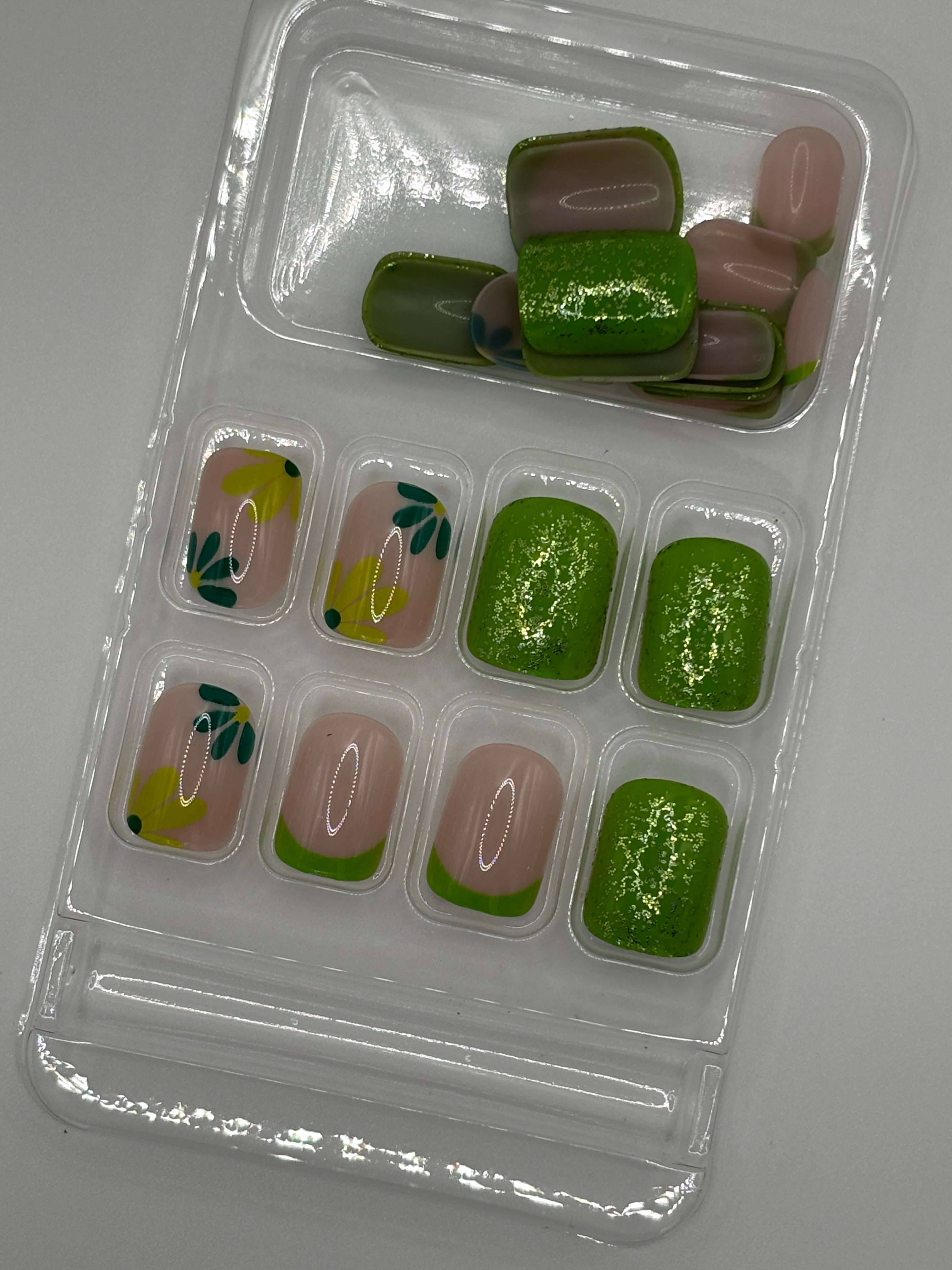 Tell Me Limes Press-On Nails Short