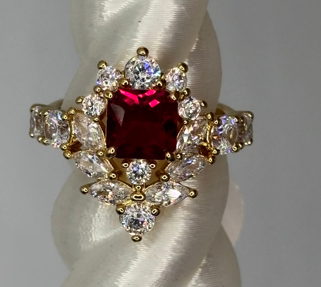 BP Ruby Gold Ring Size 7