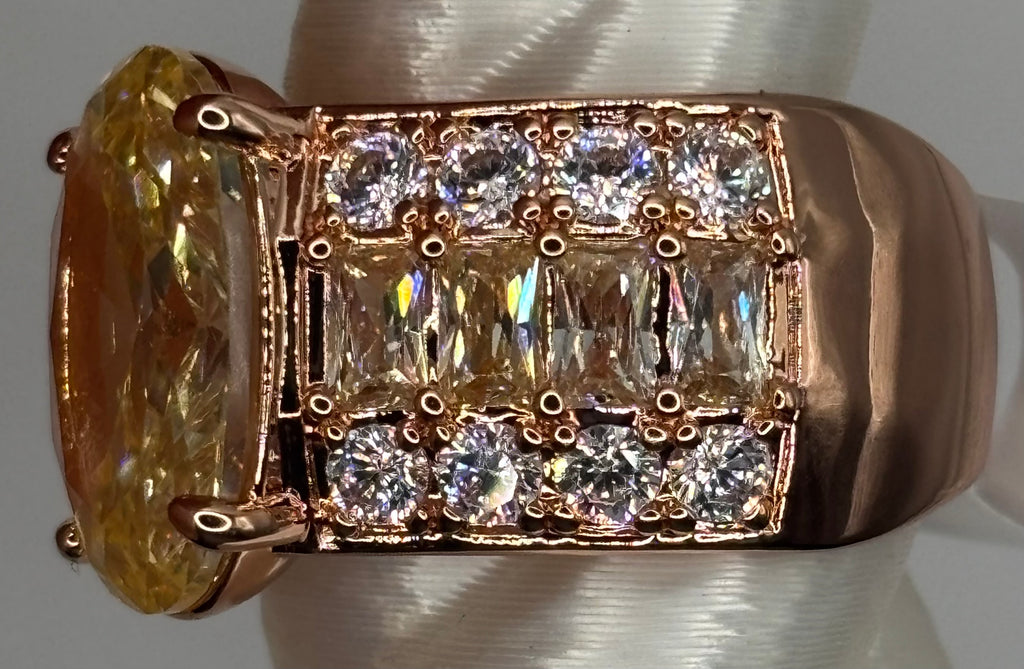BP Citrine Rose Gold Ring Size 7