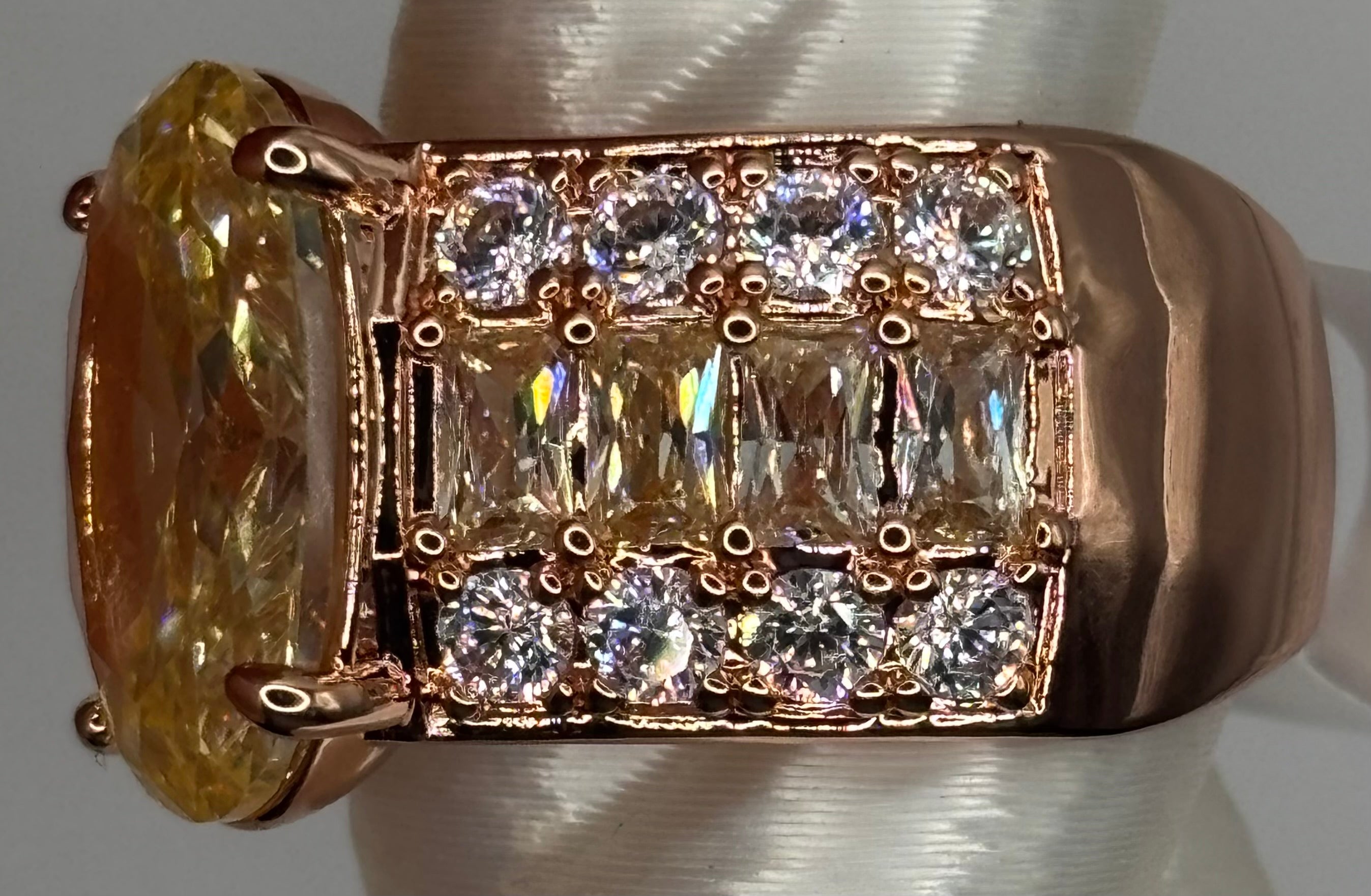 BP Citrine Rose Gold Ring Size 7