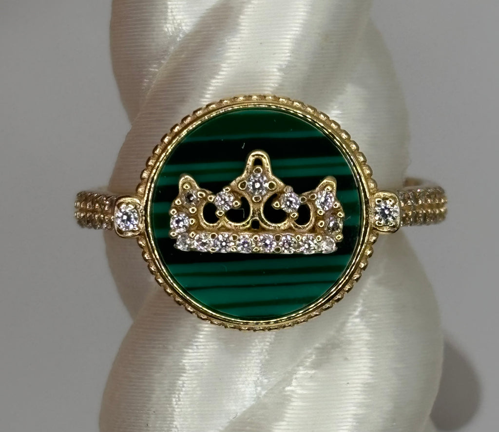 BP Crown and Crest Size 8 Vermeil Collection
