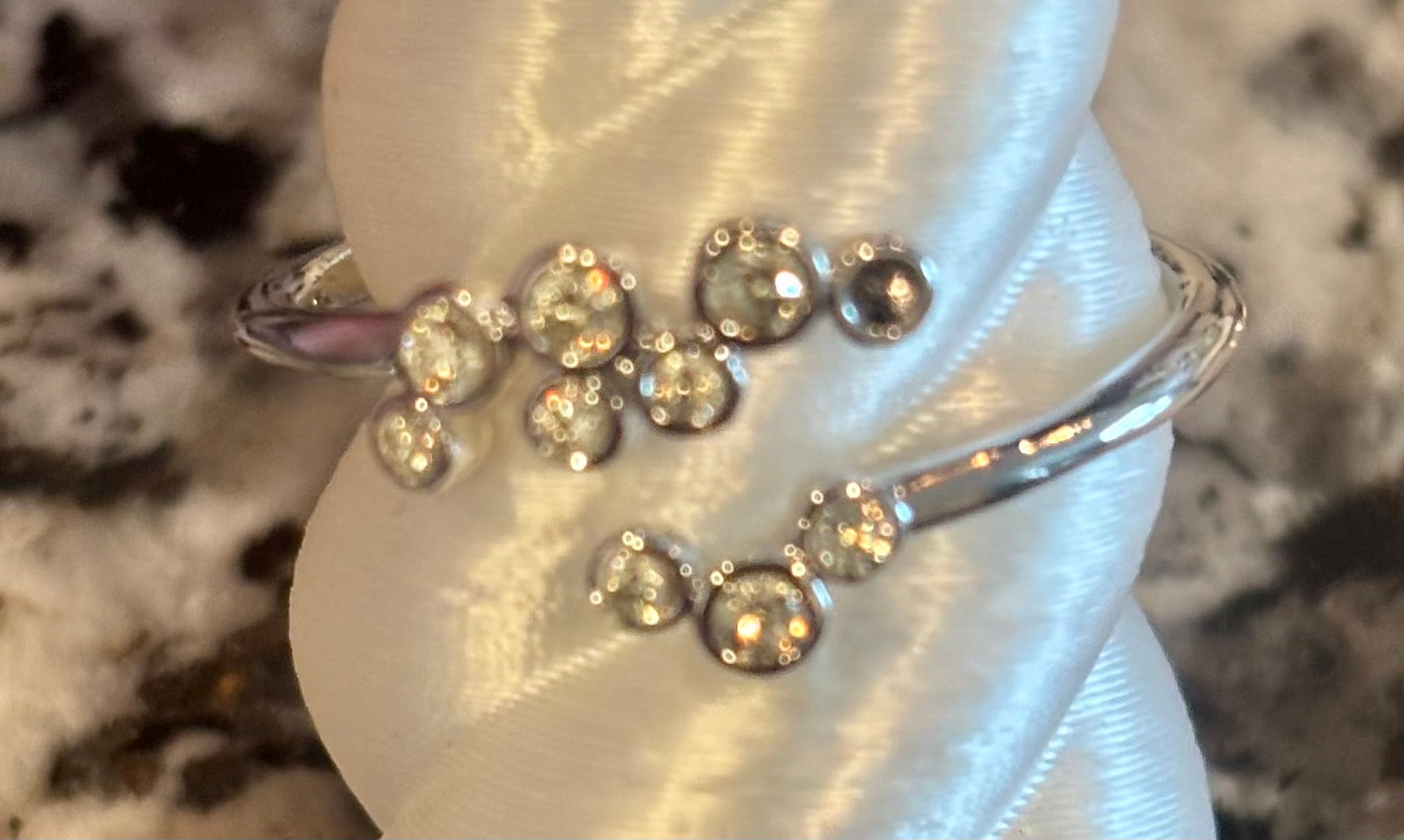 BP Lemon CZ Rhodium Ring Size 10