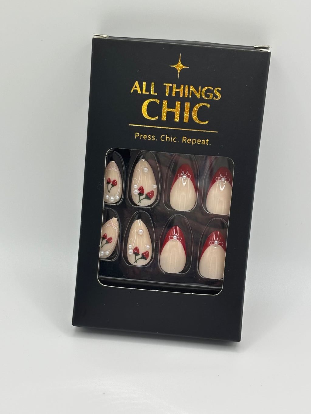 Berry Charming Press-On Nails Short