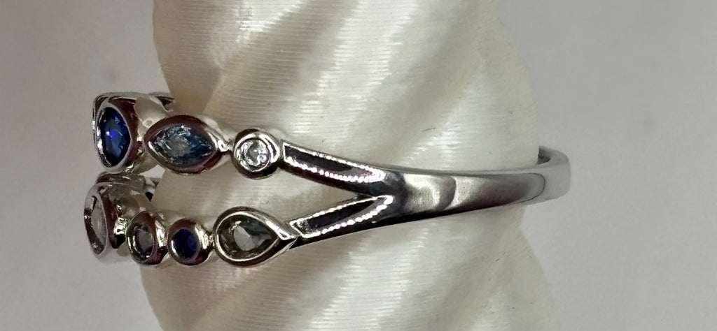 BP Sapphire Rhodium Size 10