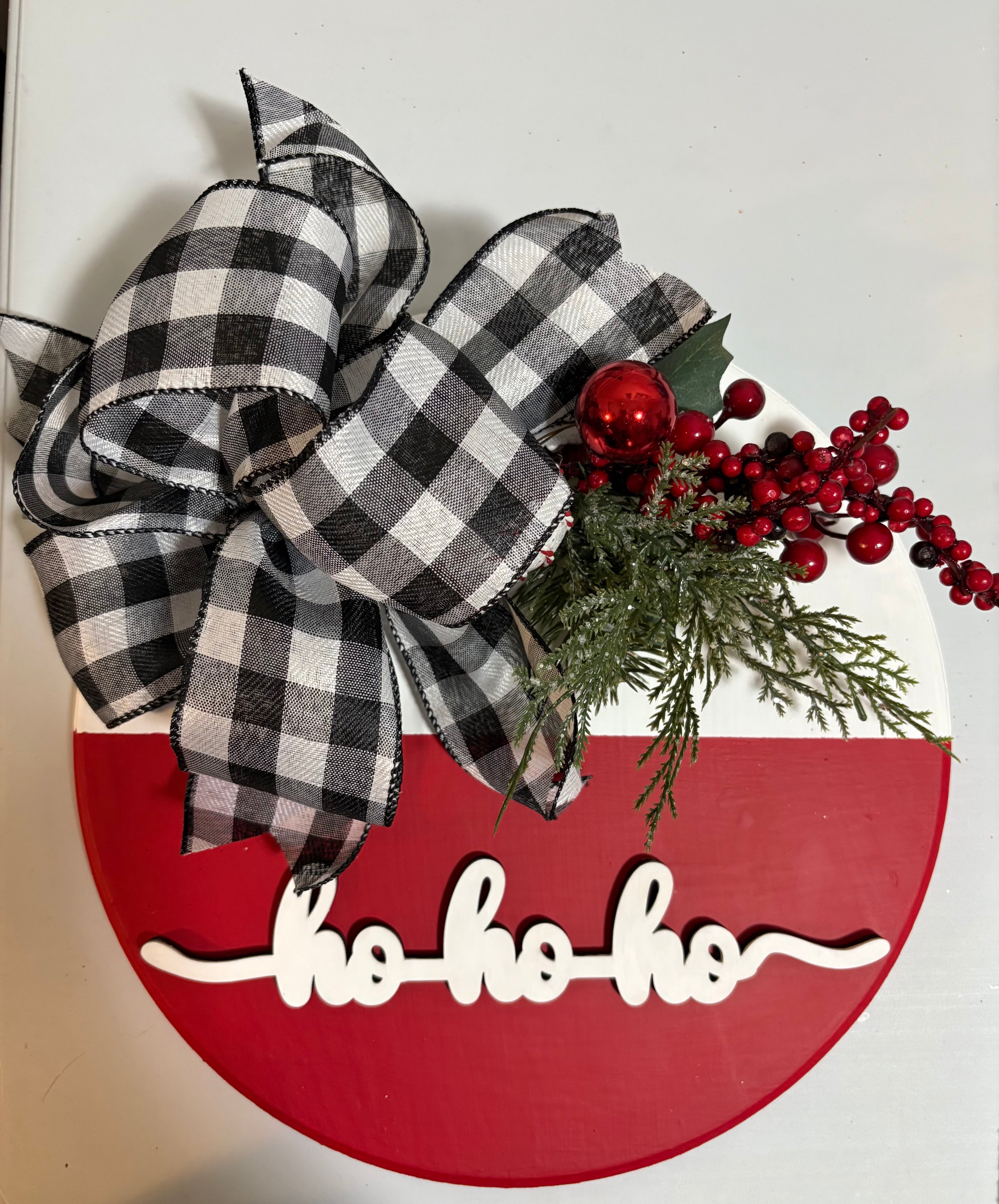 Christmas Holiday Door Hanger- Made to Order