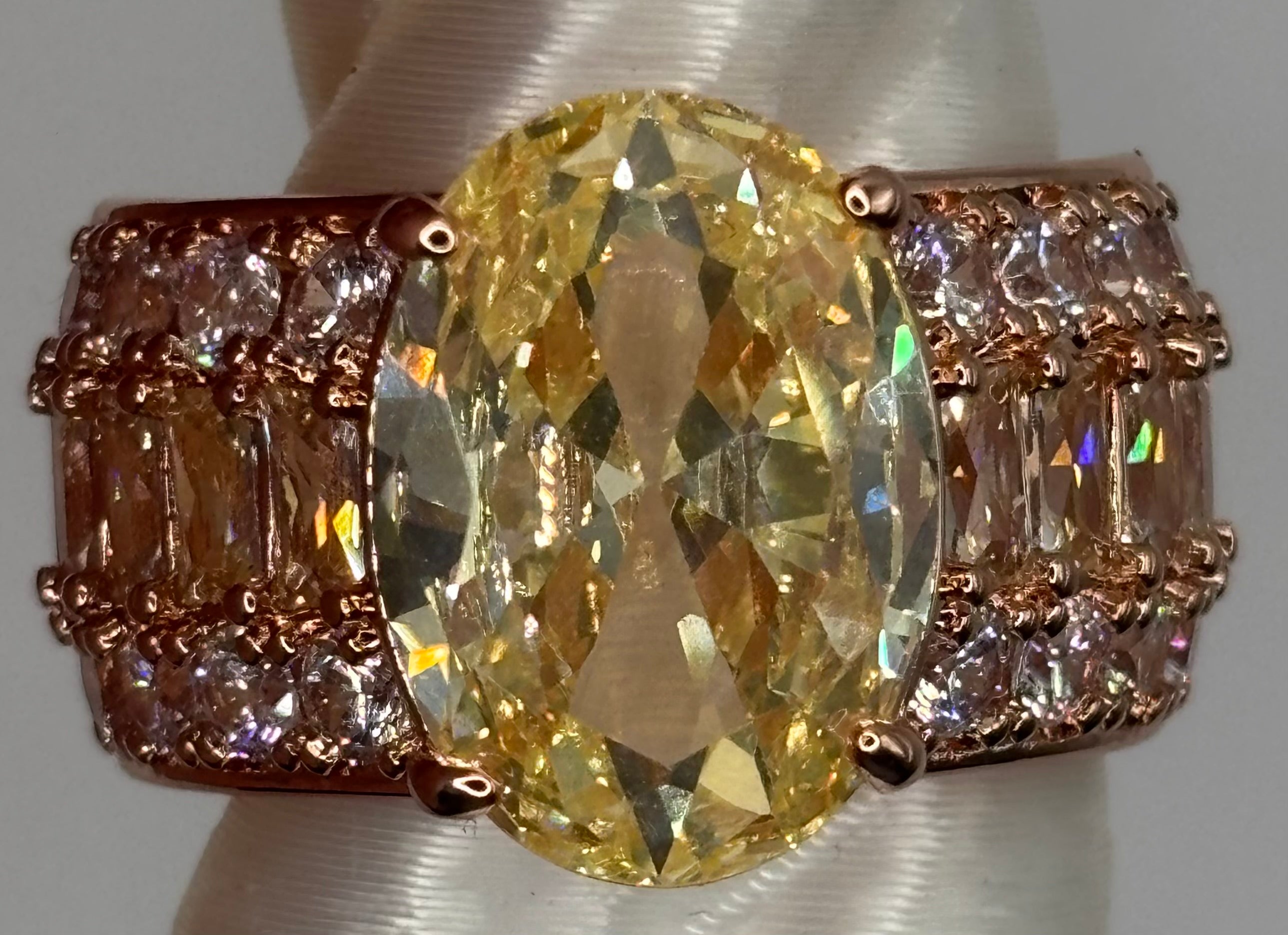 BP Citrine Rose Gold Ring Size 7