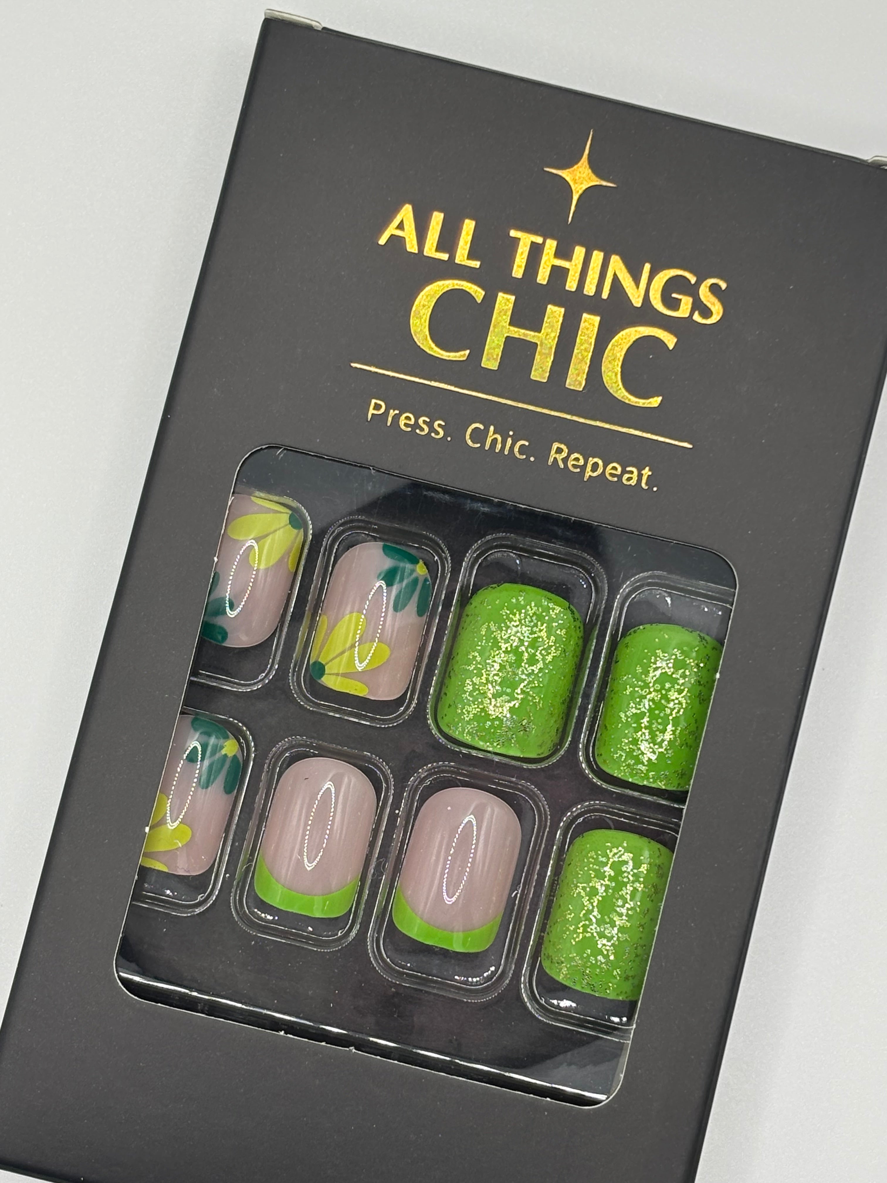 Tell Me Limes Press-On Nails Short