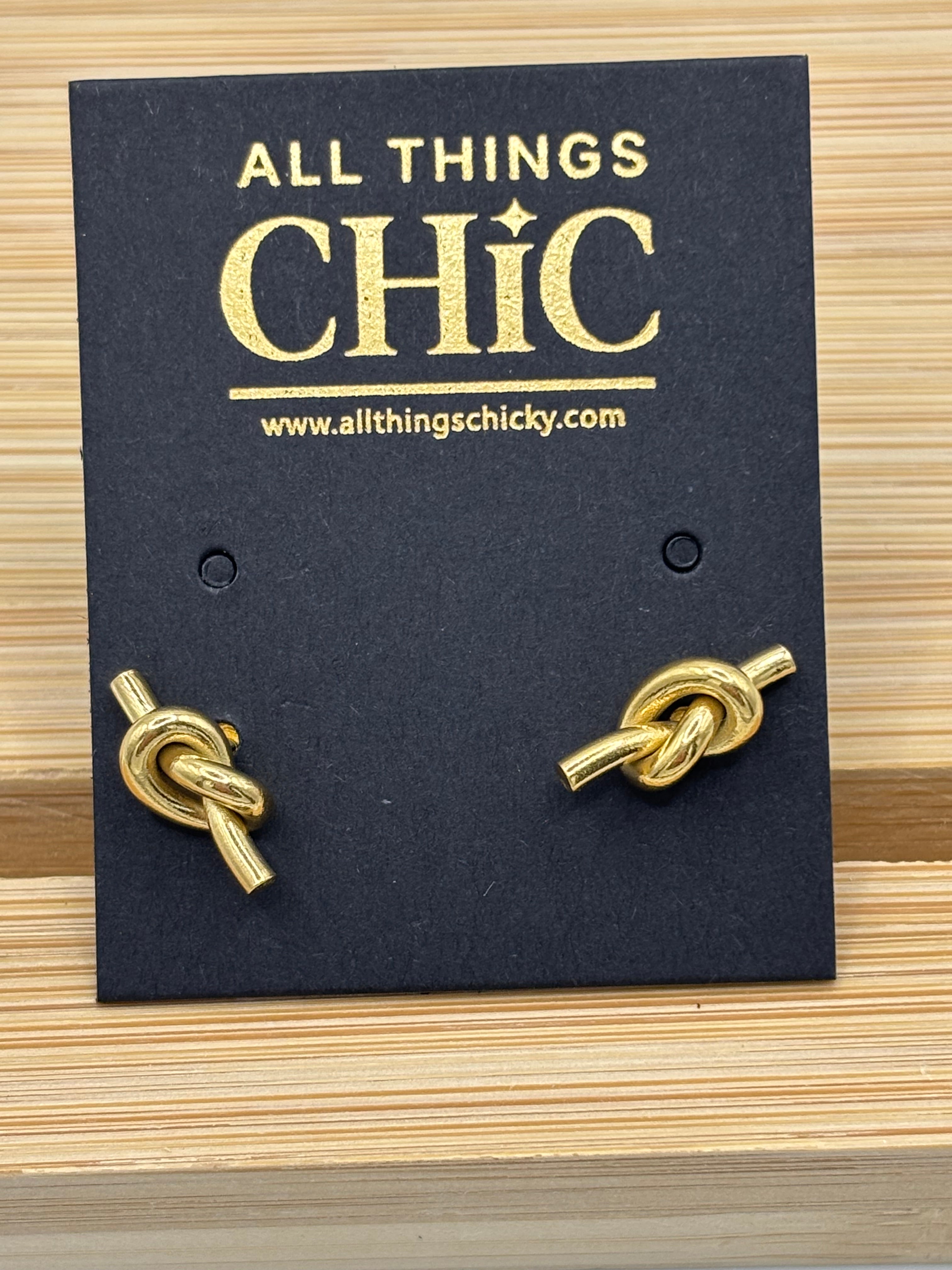 ATC Knot Stud Earrings