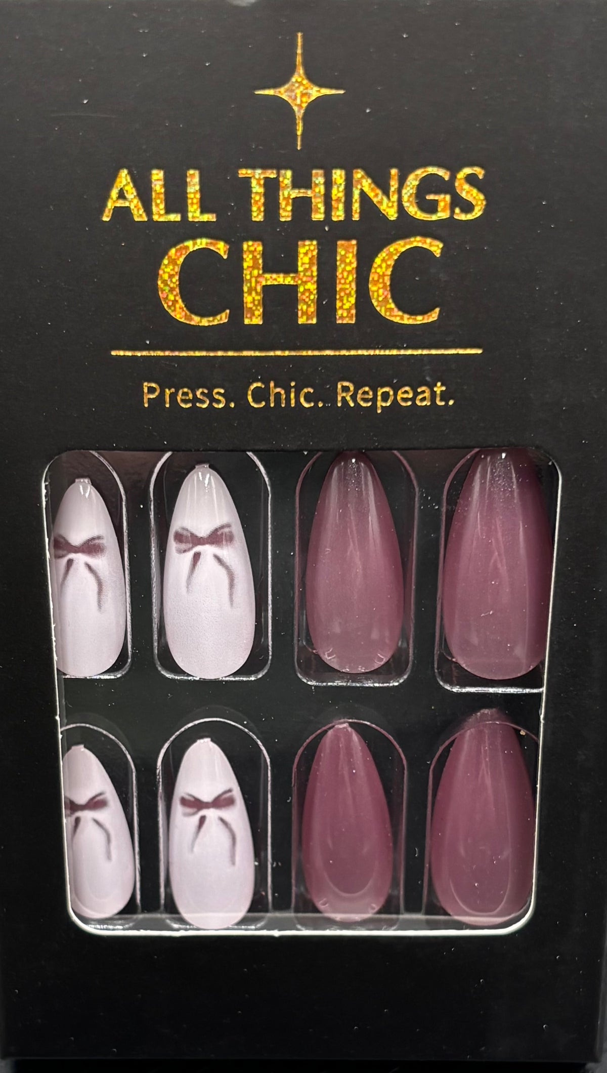 All Bowed Up Press-On Nails Medium