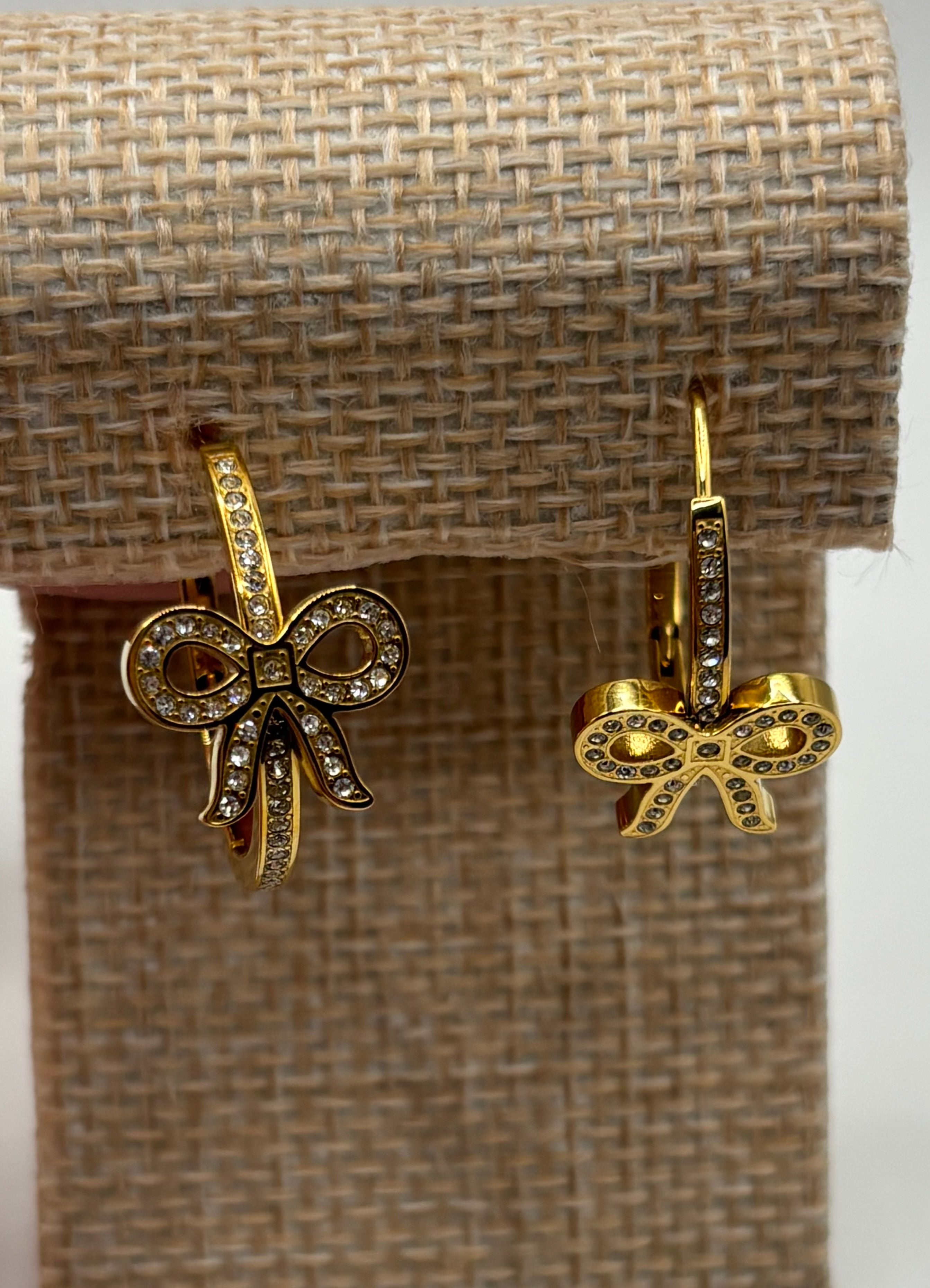 ATC Custom Bow Earrings Gold
