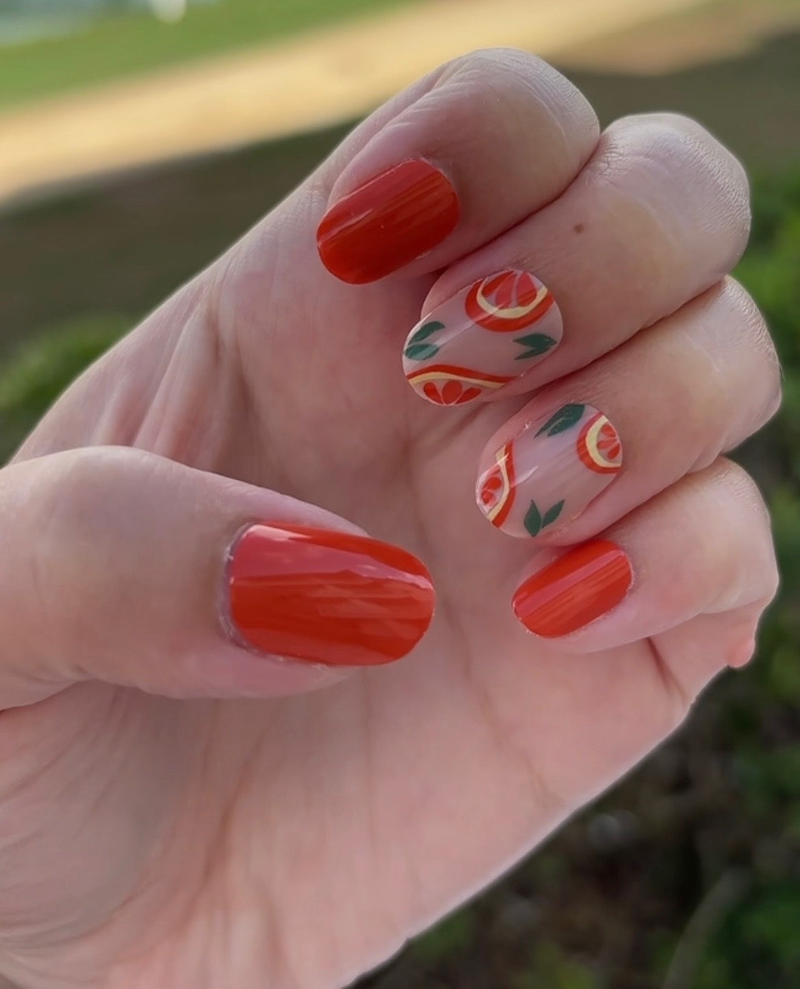 Orange You Glad 🍌… Press-On Nails Short