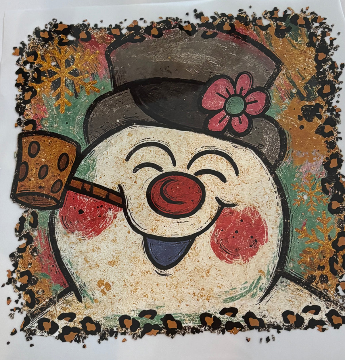 Leopard Frosty Shirt Design