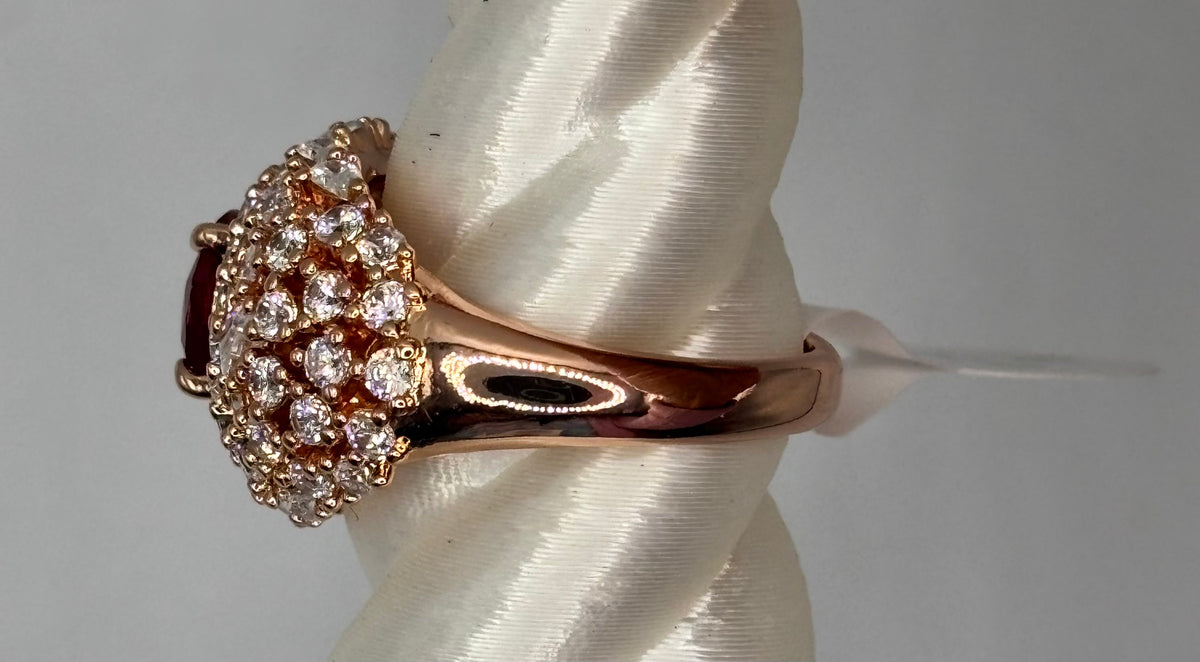 BP Ruby Rose Gold Ring Size 8