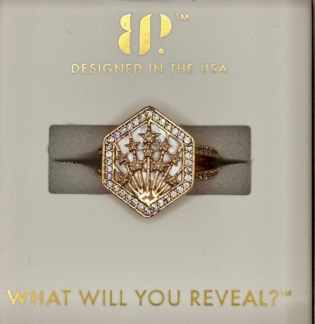 BP Somewhere Over the Rainbow Ring Size 6 Halo Collection