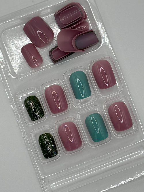 A Little Salty Press-On Nails Short