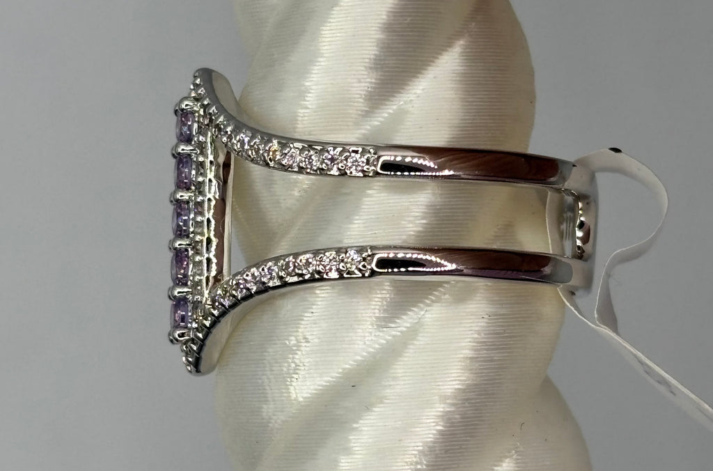 BP Lavender Topaz Rhodium Ring Size 9