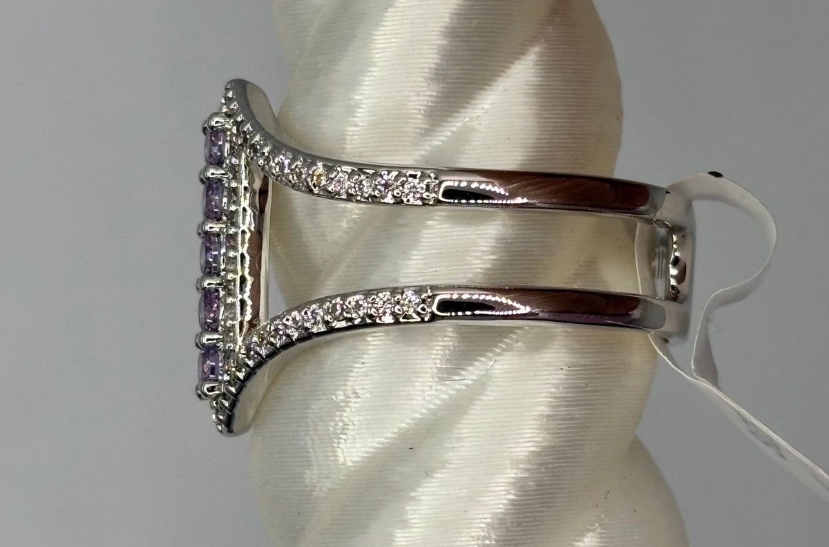 BP Lavender Topaz Rhodium Ring Size 9