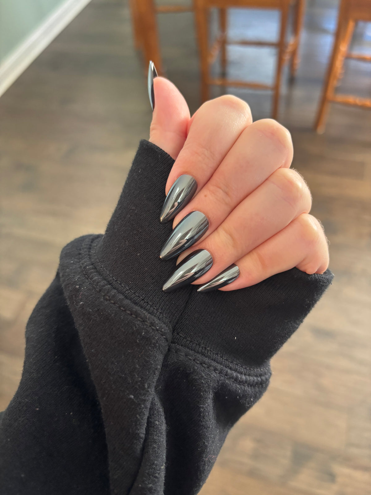 Metallic Knights Press-On Nails Medium/Long