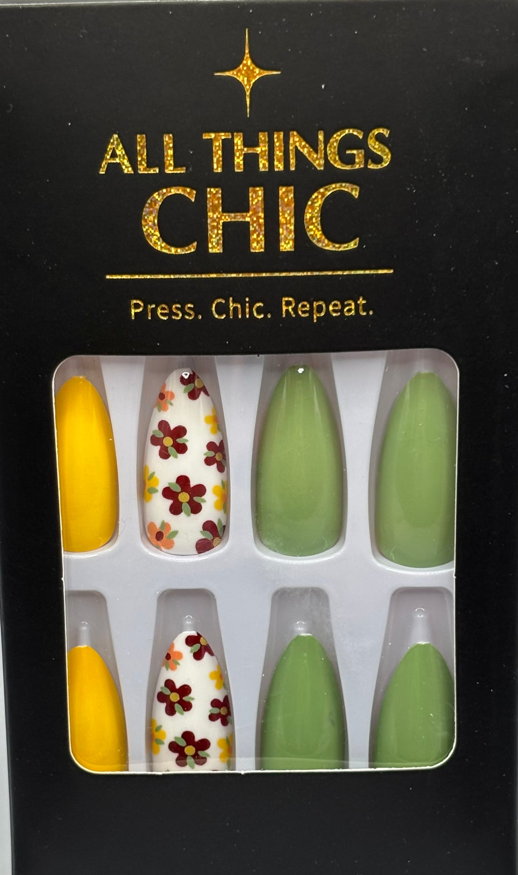 Fall Blooms Press-On Nails Medium