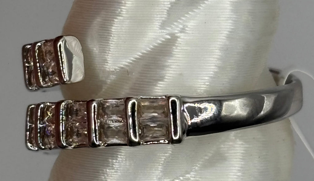 BP Diamond CZ Rhodium Ring Size 8