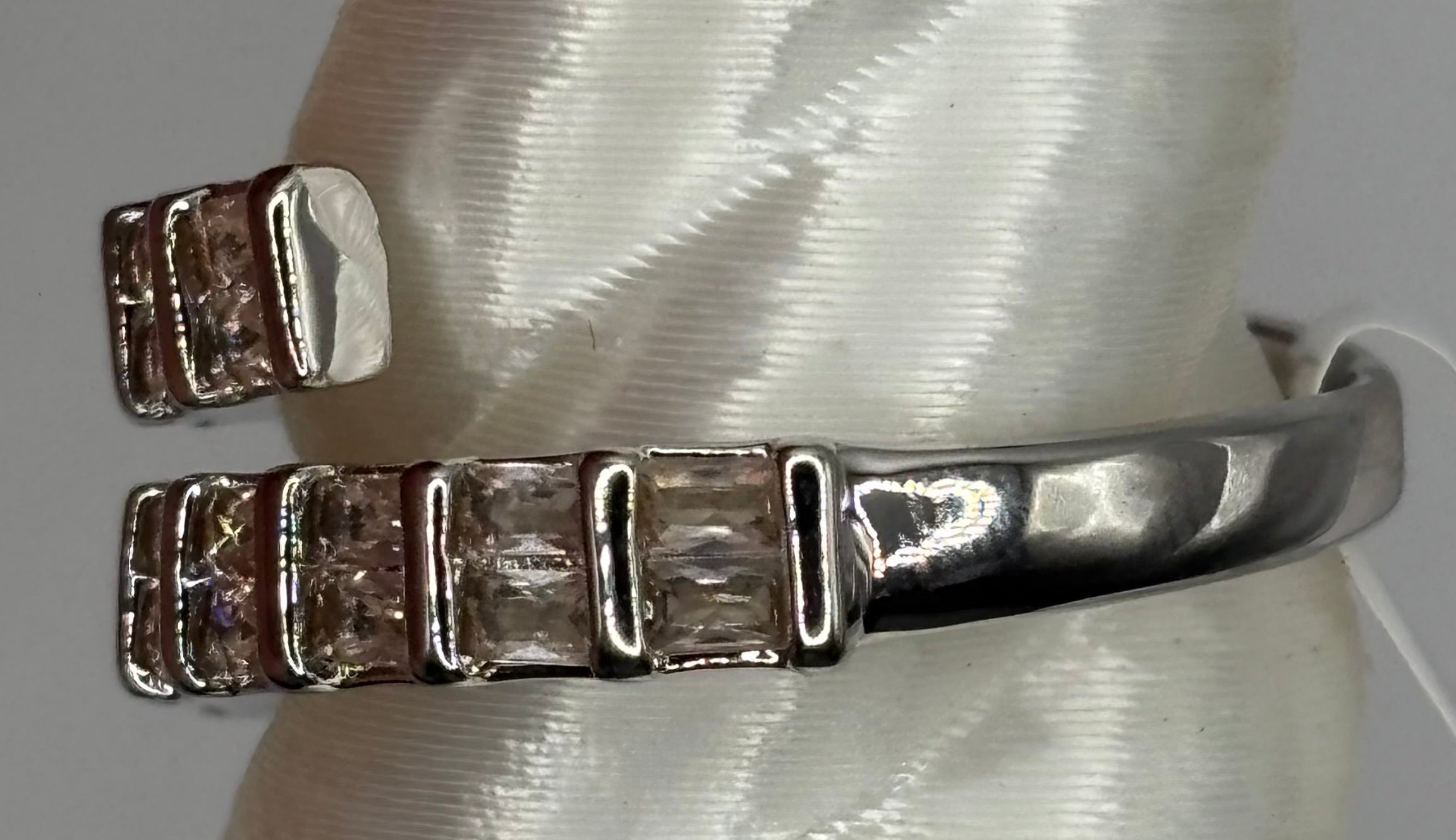BP Diamond CZ Rhodium Ring Size 8