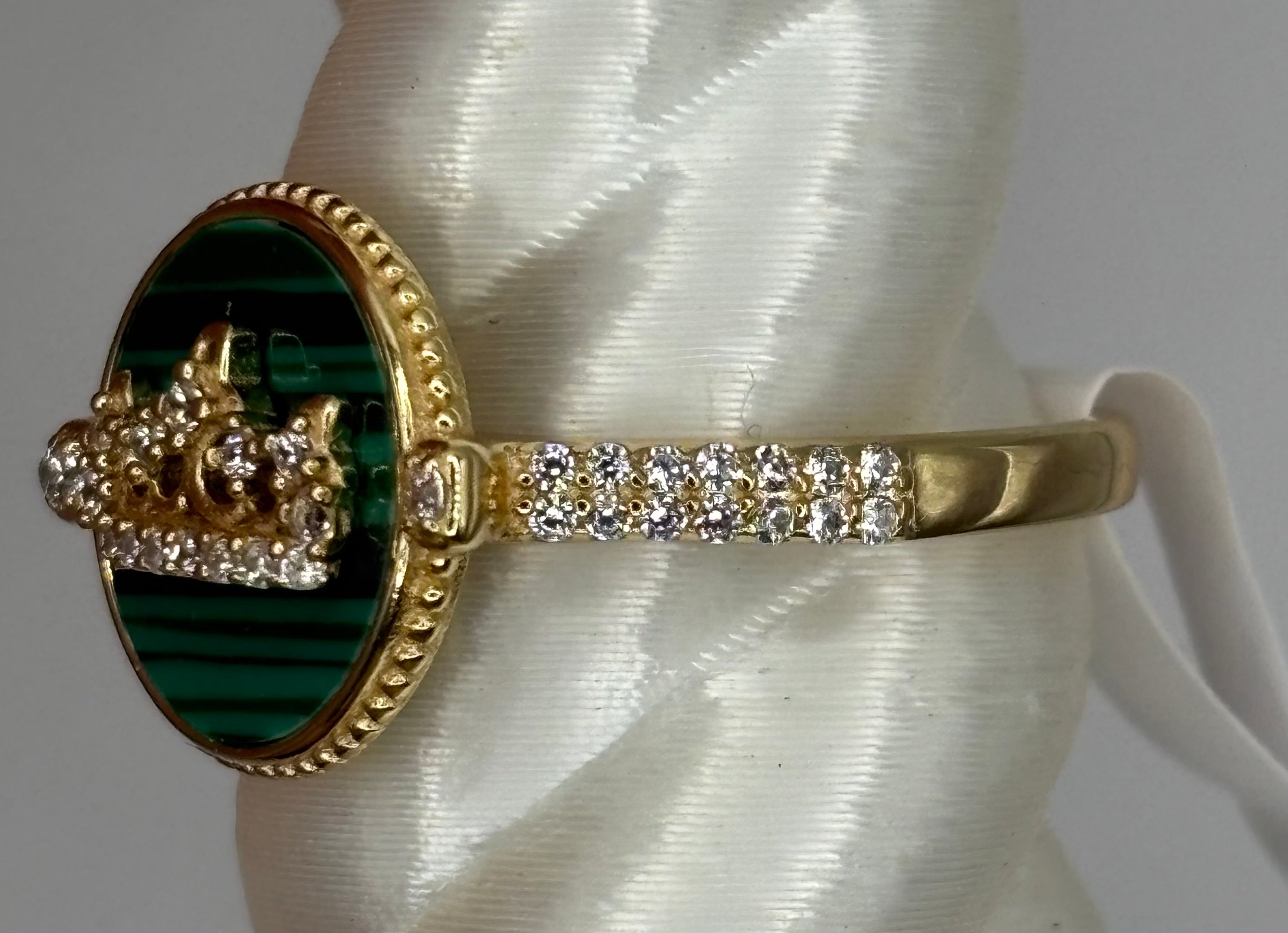 BP Crown and Crest Size 8 Vermeil Collection