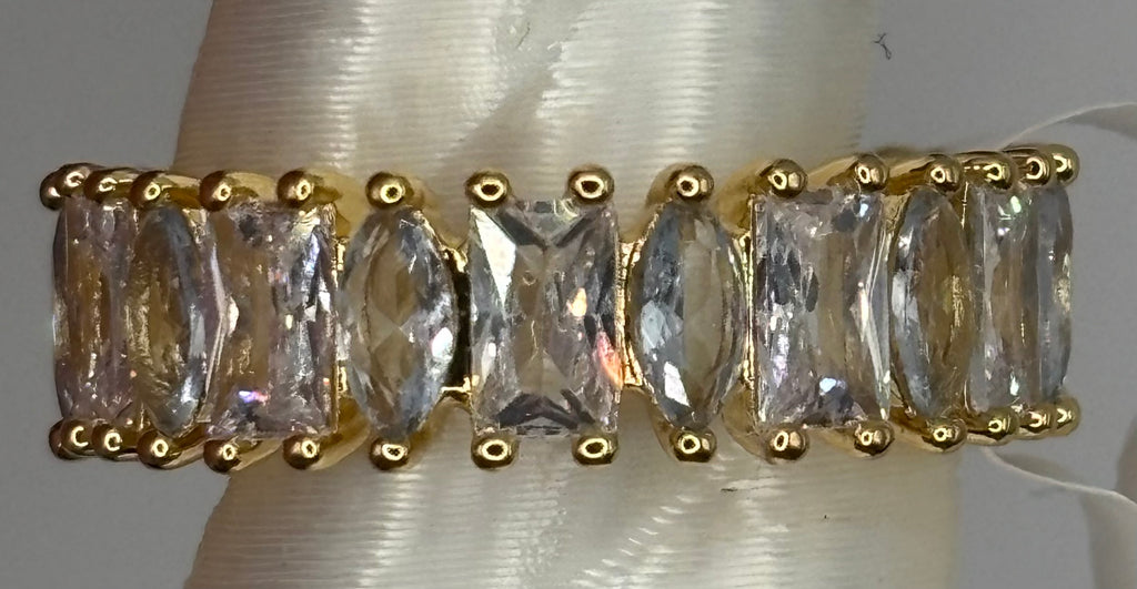 BP Diamond CZ Gold Ring Size 7