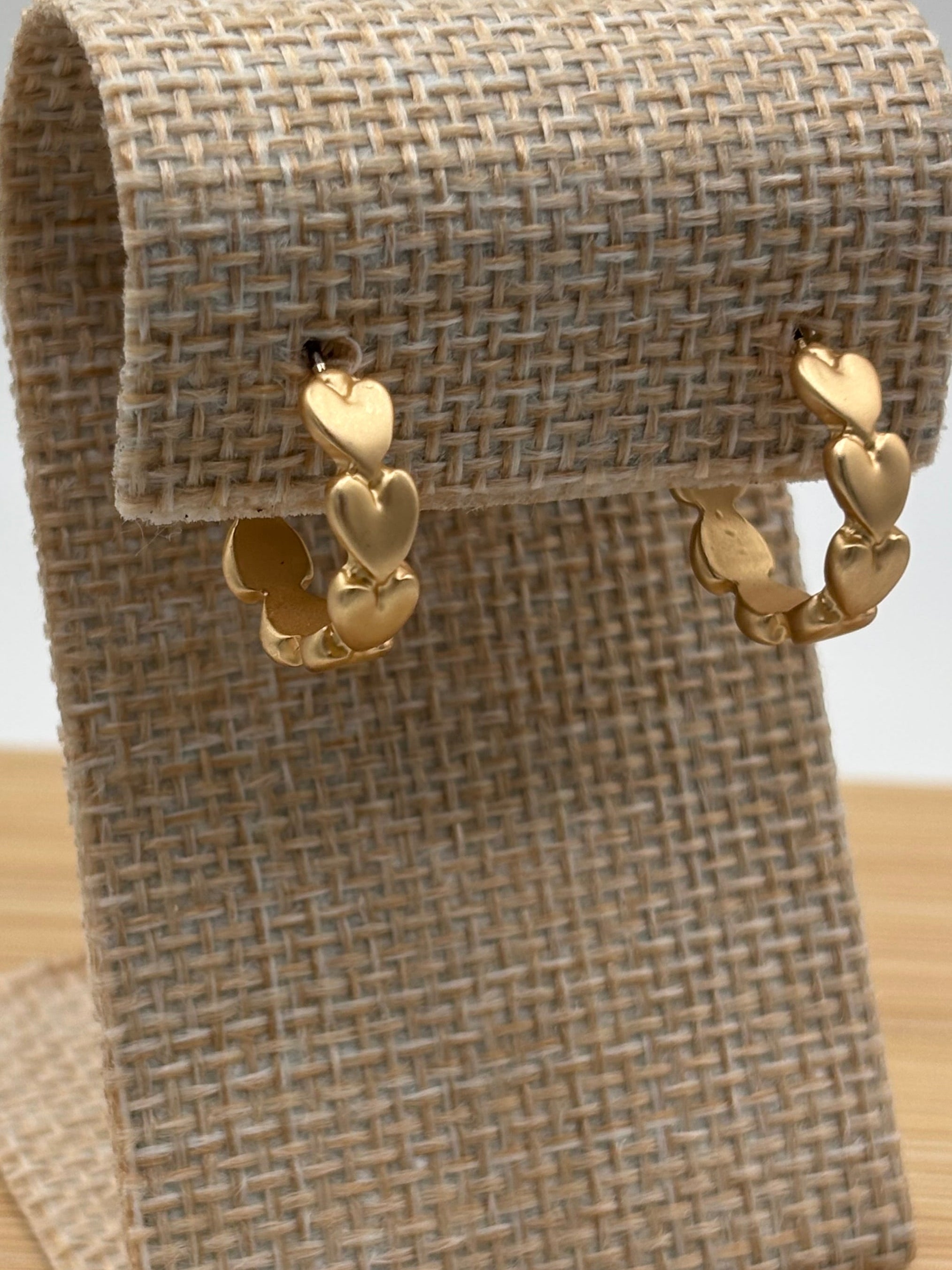 ATC Heart Hoop Earrings