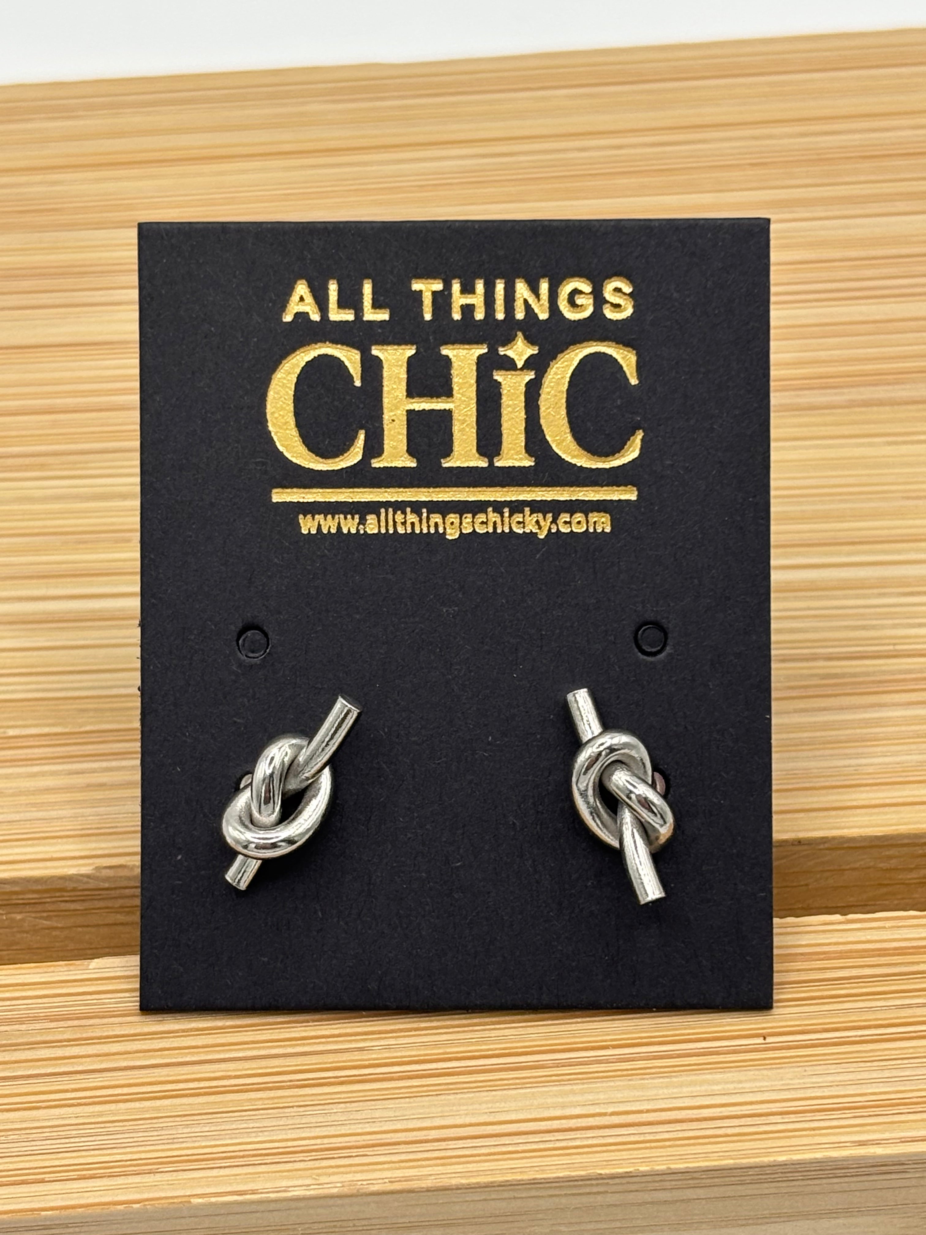 ATC Knot Stud Earrings