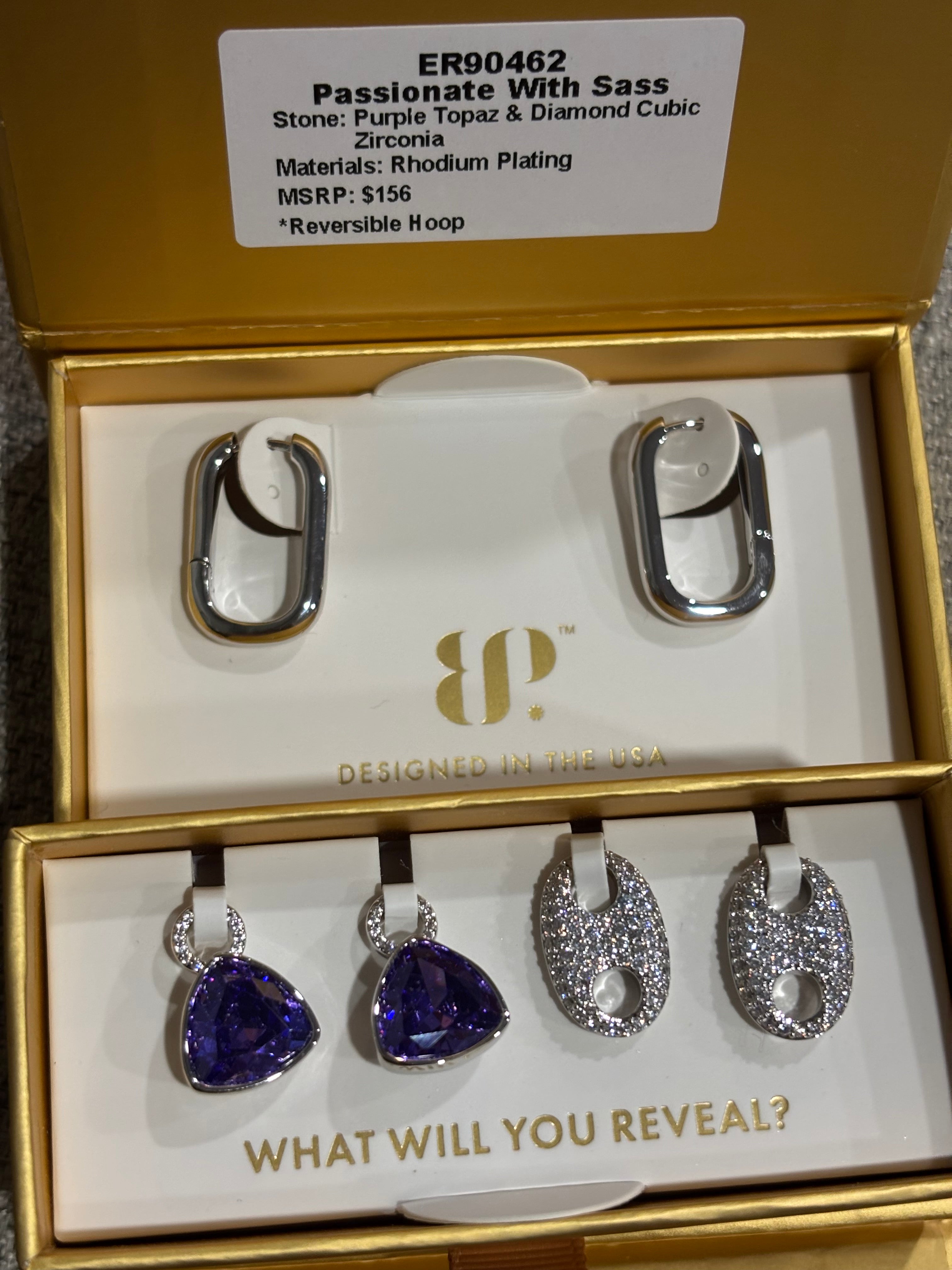 BO Charming Hoops Passionate With Sass