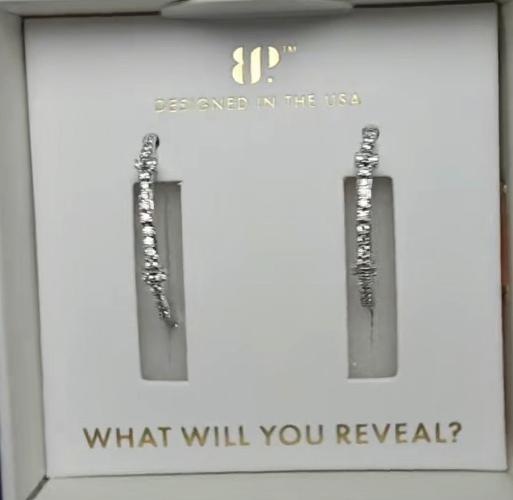 Lumina Fireflight Fashionista Earrings Rhodium