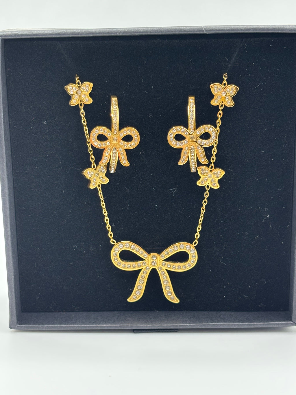 ATC Custom Bow Earring and Necklace Set