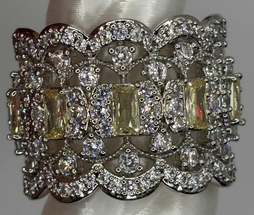 BP Lemon Rhodium Ring Size 8