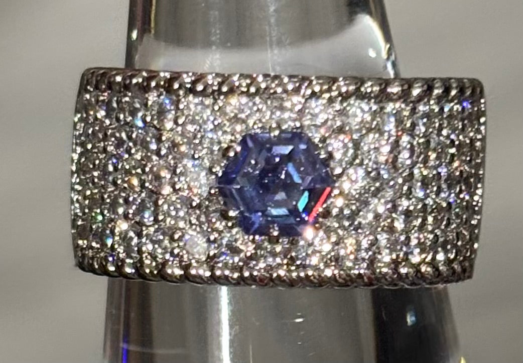 BP TANZANITE Hematite Ring Size 7