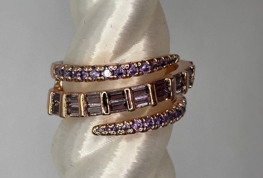 BP Amethyst Rose Gold Ring Size 7