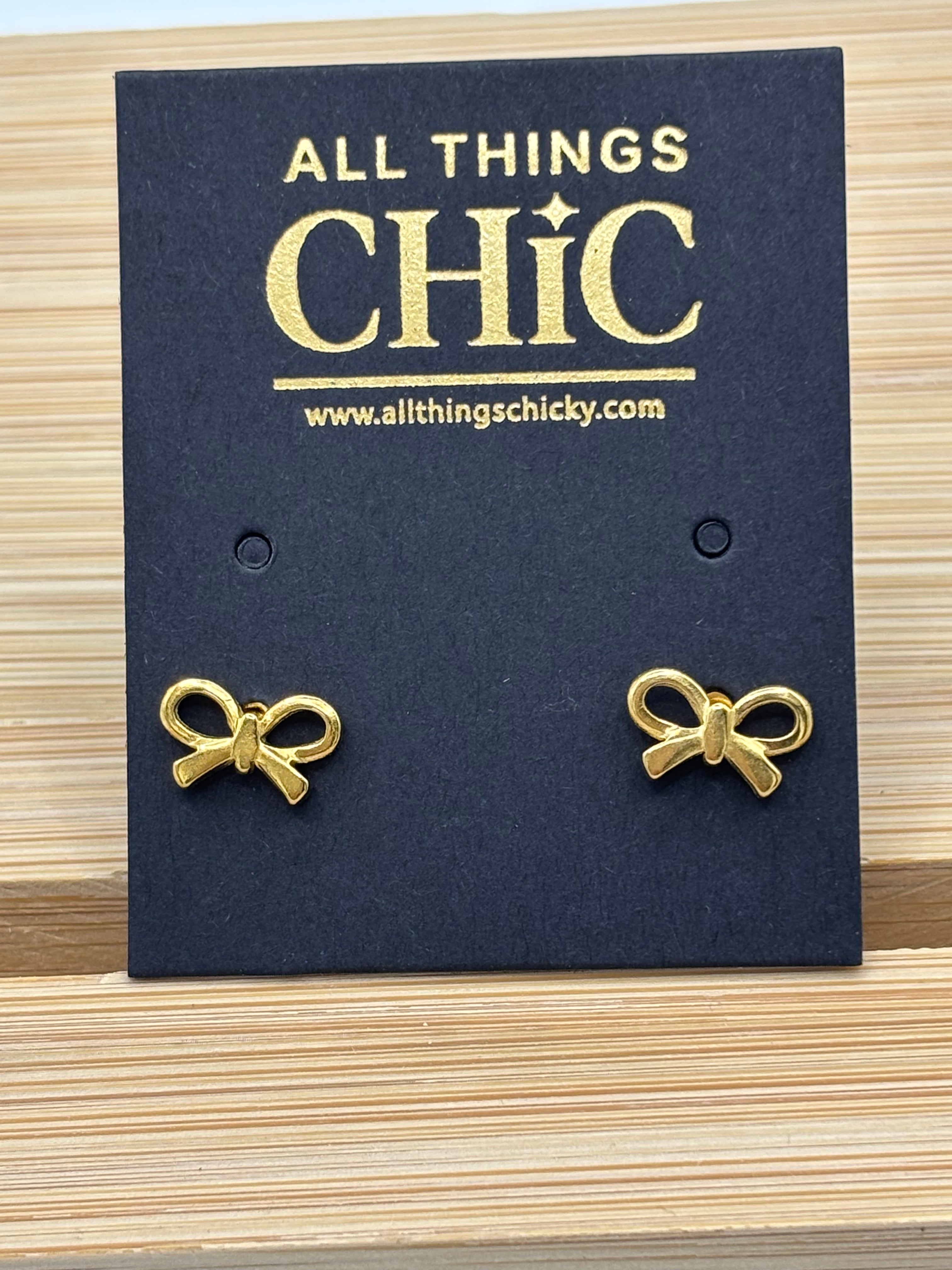 ATC Bow Stud Earrings
