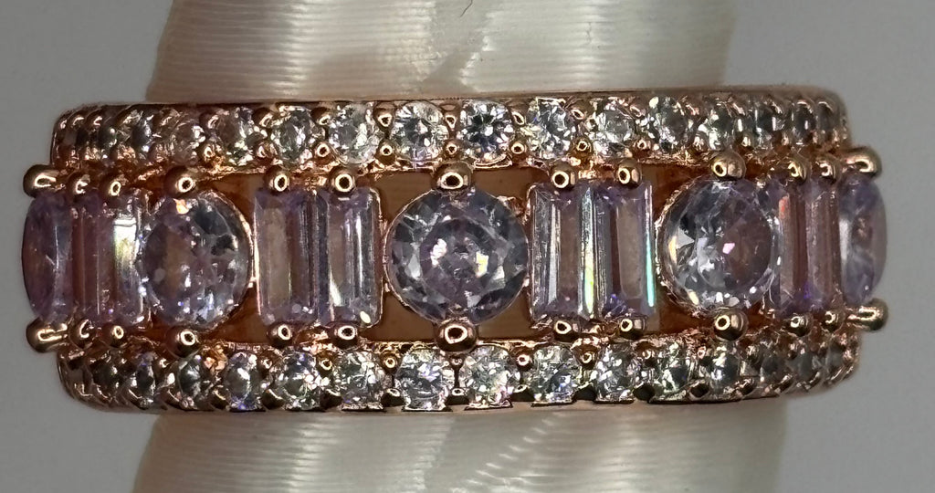 BP Diamond CZ Rose Gold Ring Size 7