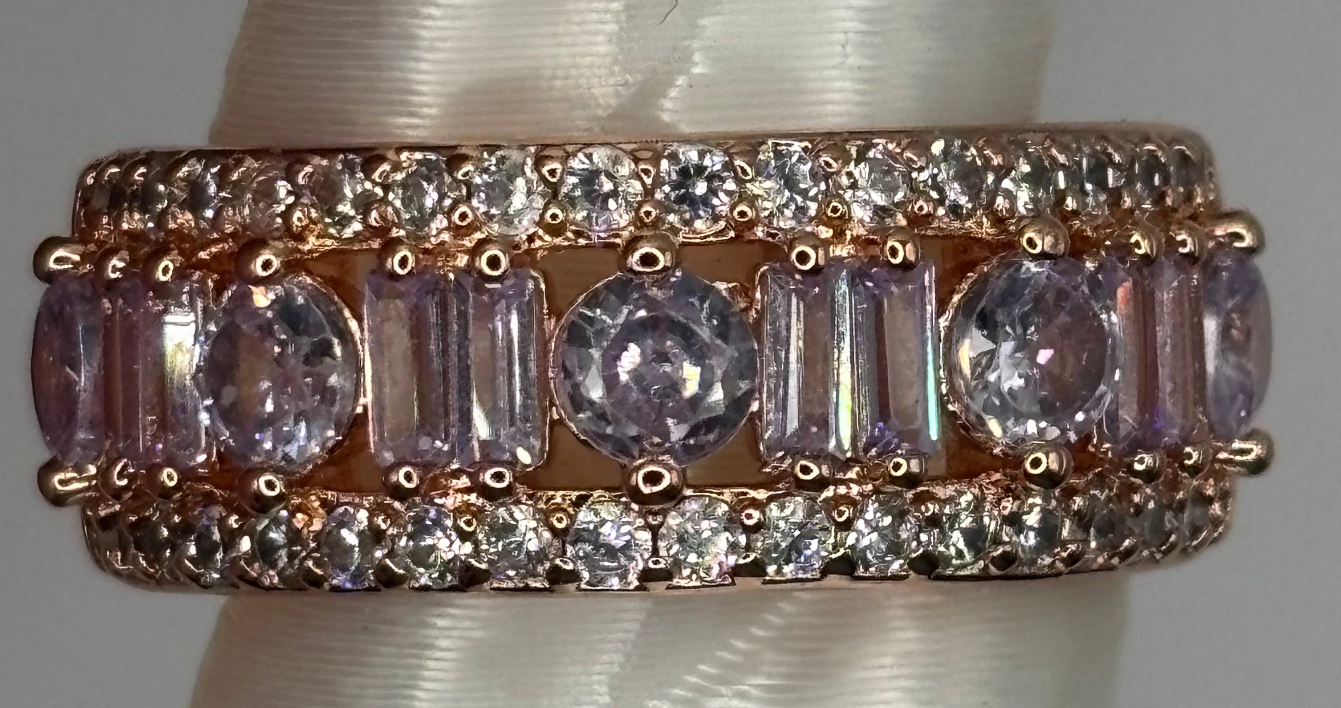 BP Diamond CZ Rose Gold Ring Size 7