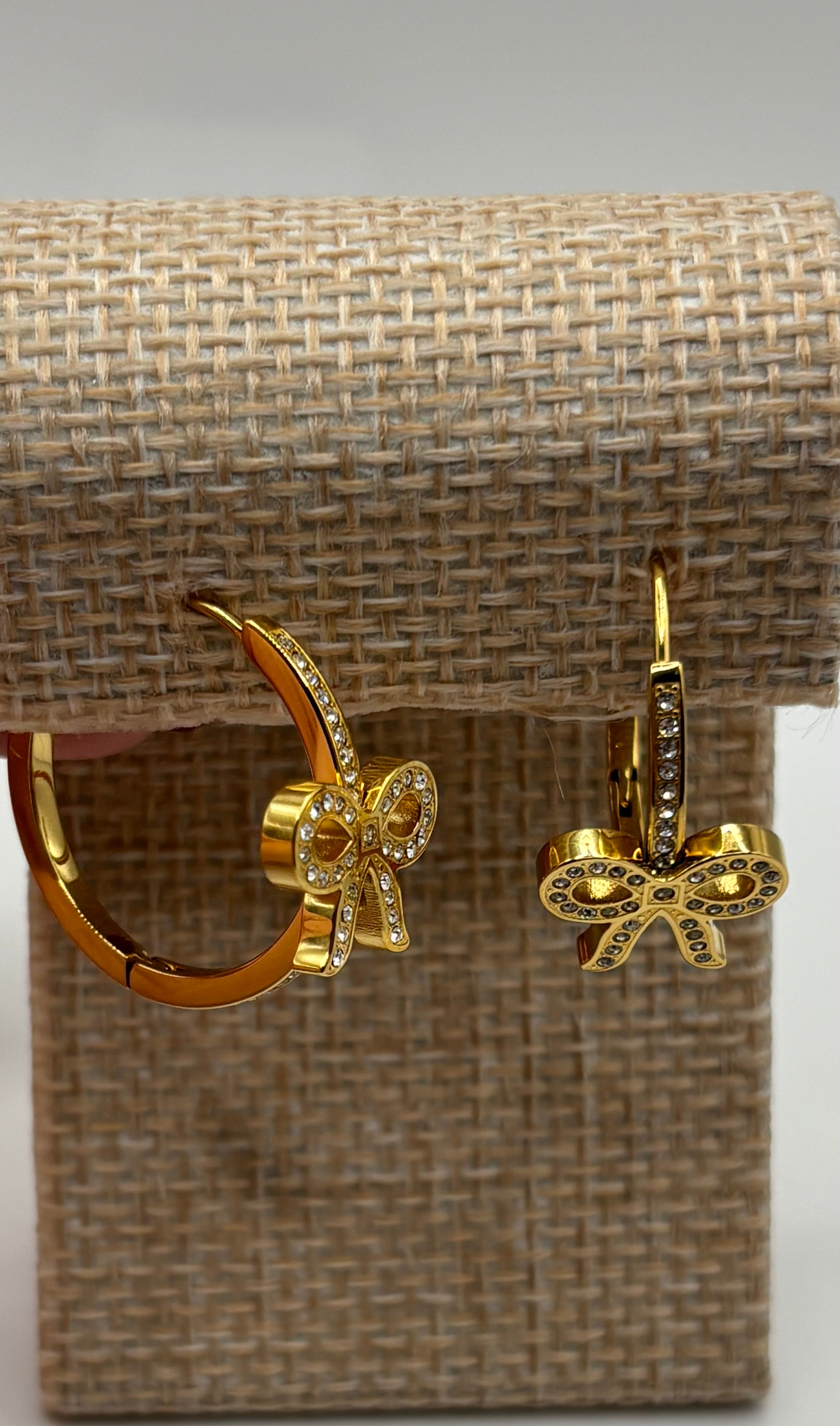 ATC Custom Bow Earrings Gold