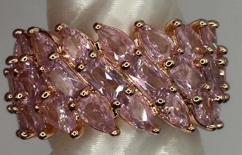 BP Rose Quartz Rose Gold Ring Size 8