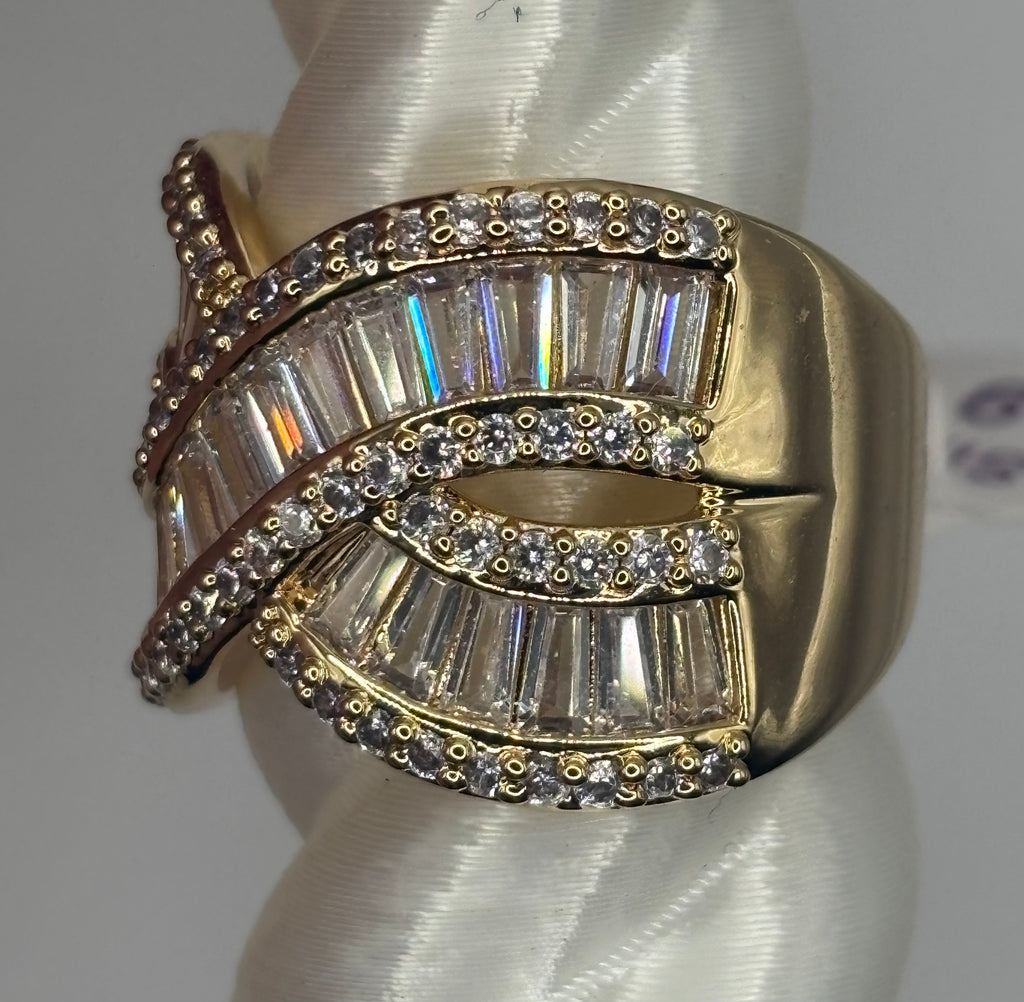 BP Diamond CZ Gold Ring Size 9 – All Things Chic