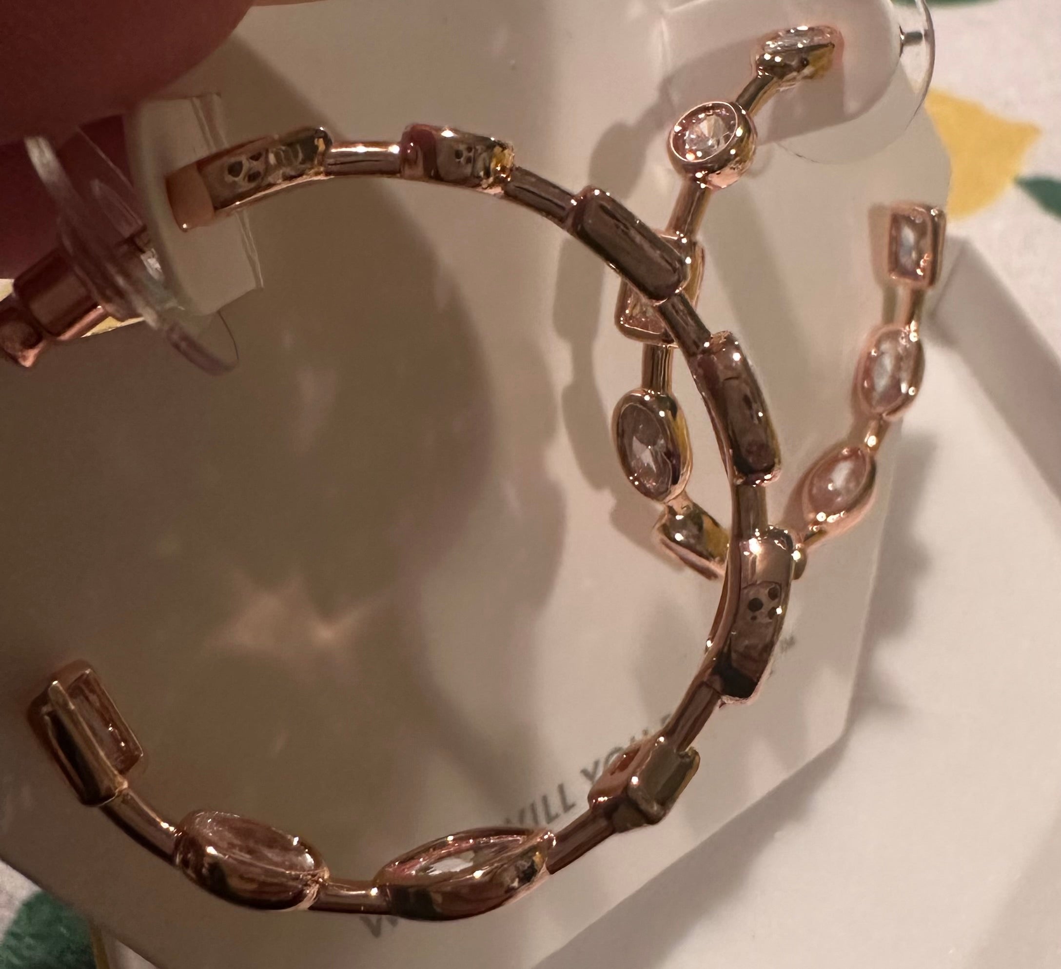 BP CZ Rose Gold Hoops Preorder
