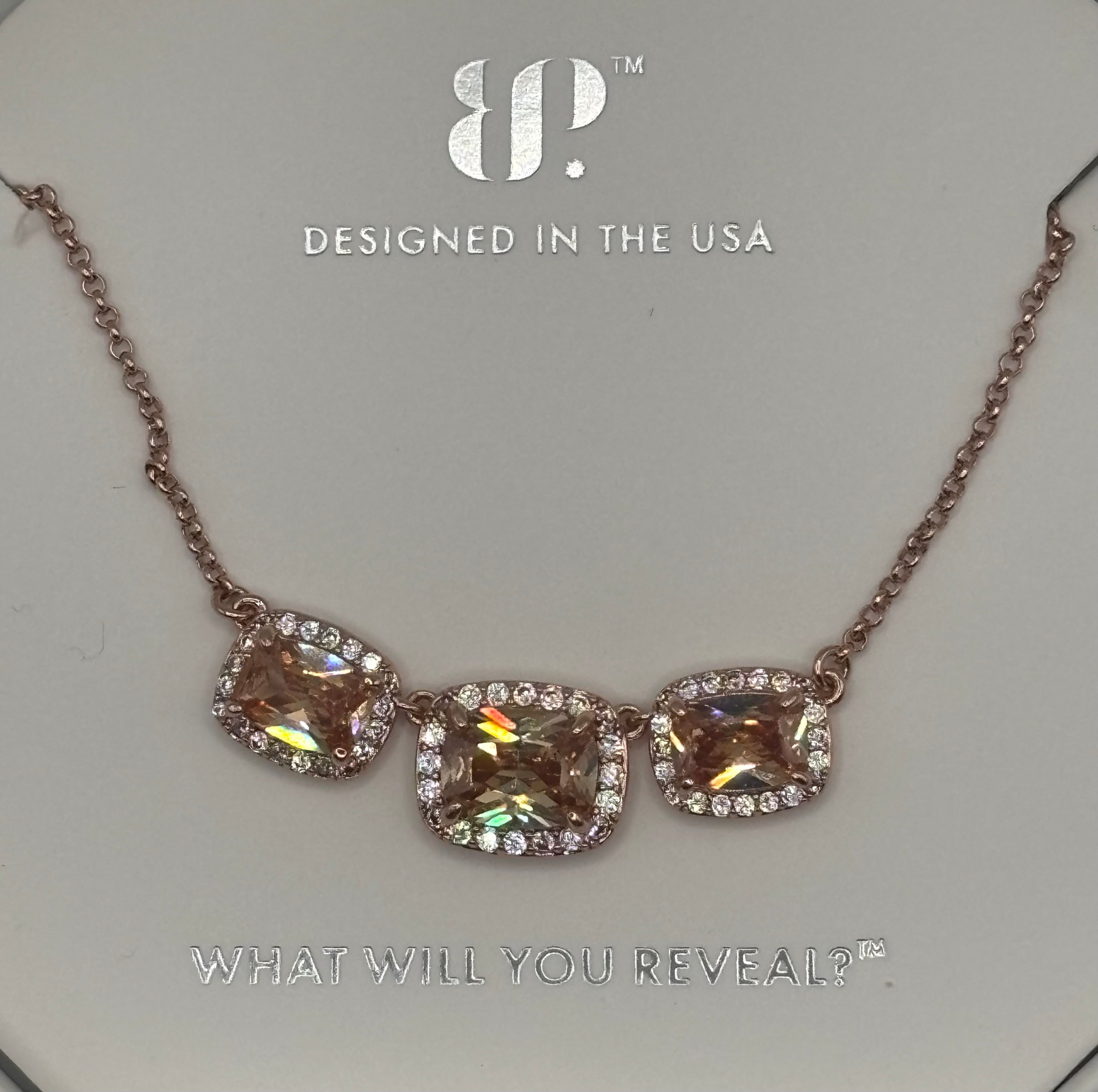 BP Smokey Topaz Rose Gold Necklace November 2024