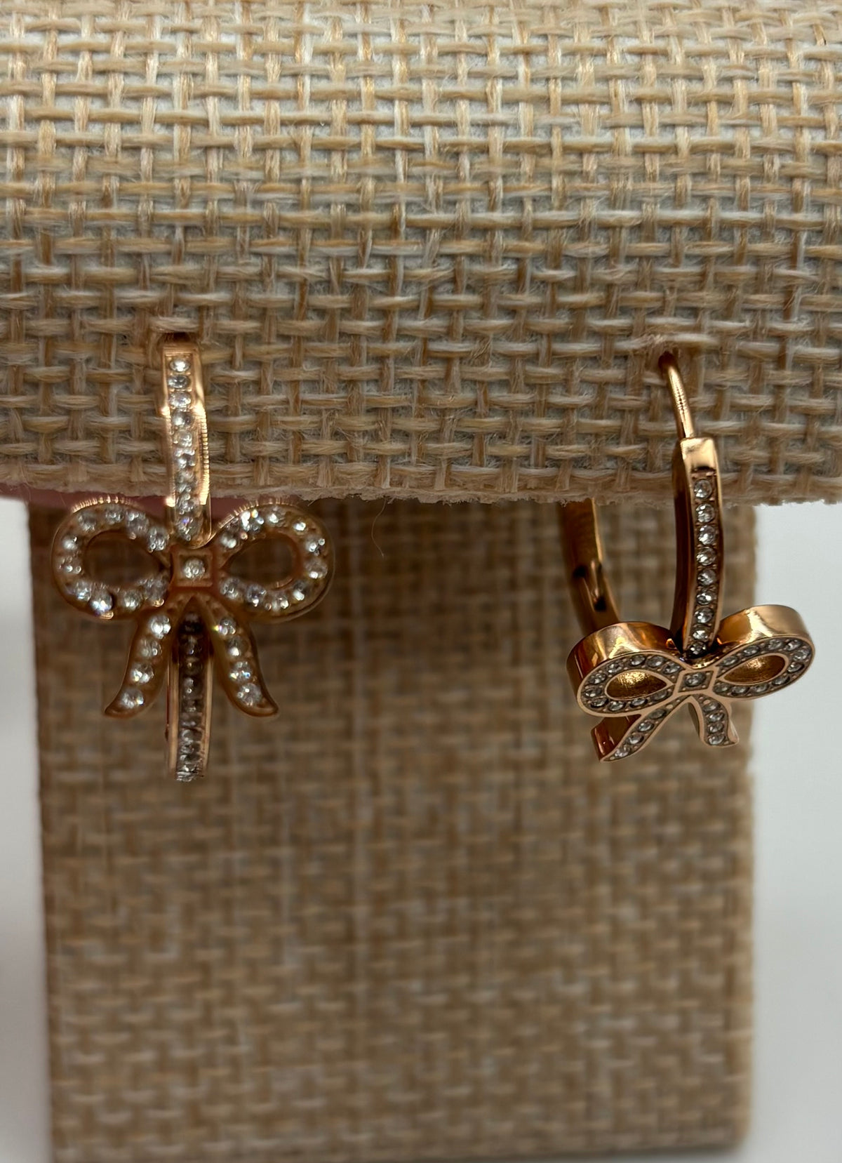 ATC Custom Bow Earrings Rose Gold