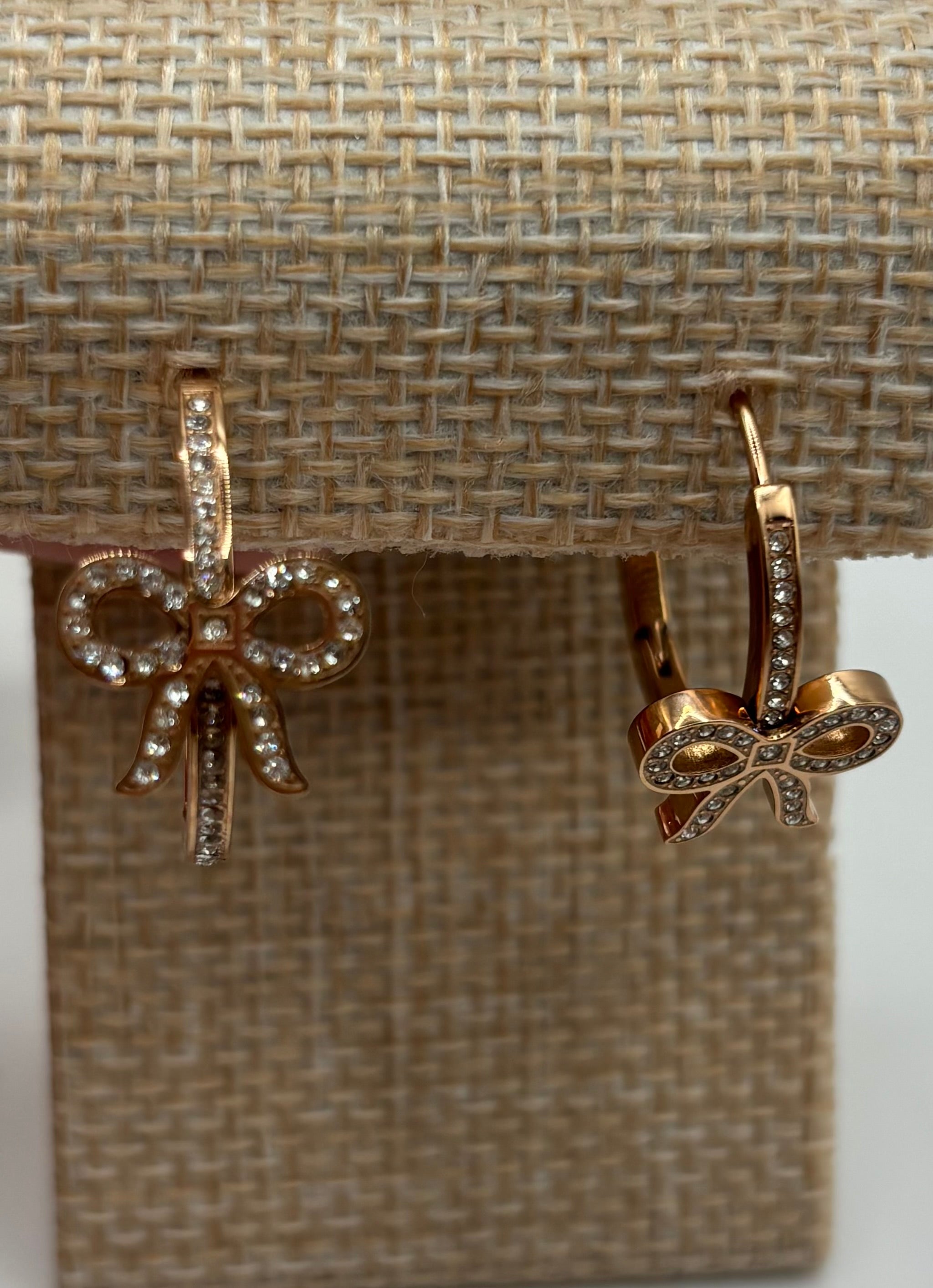 ATC Custom Bow Earrings Rose Gold
