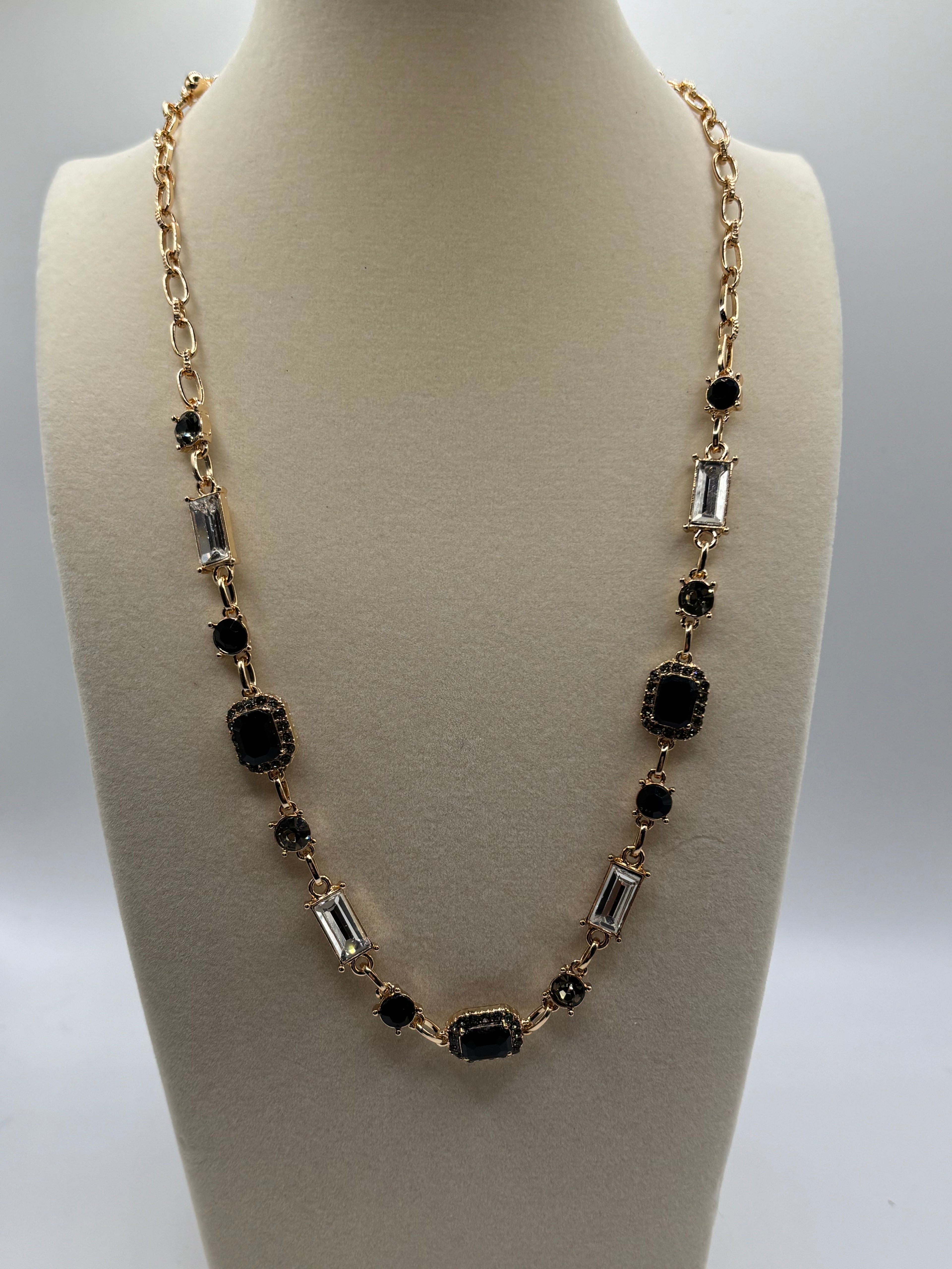 ATC Black Gradient Gem Necklace