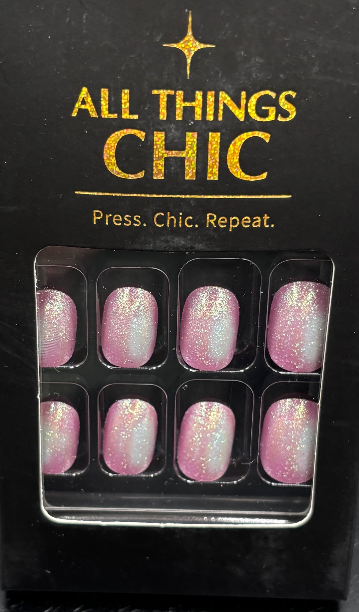 Simple Sparkles Press-On Nails Short