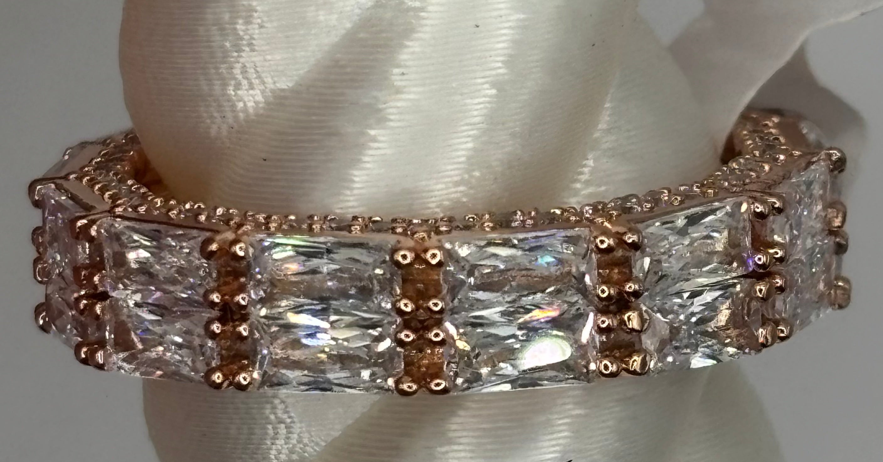 BP Diamond CZ Rose Gold Ring Size 11