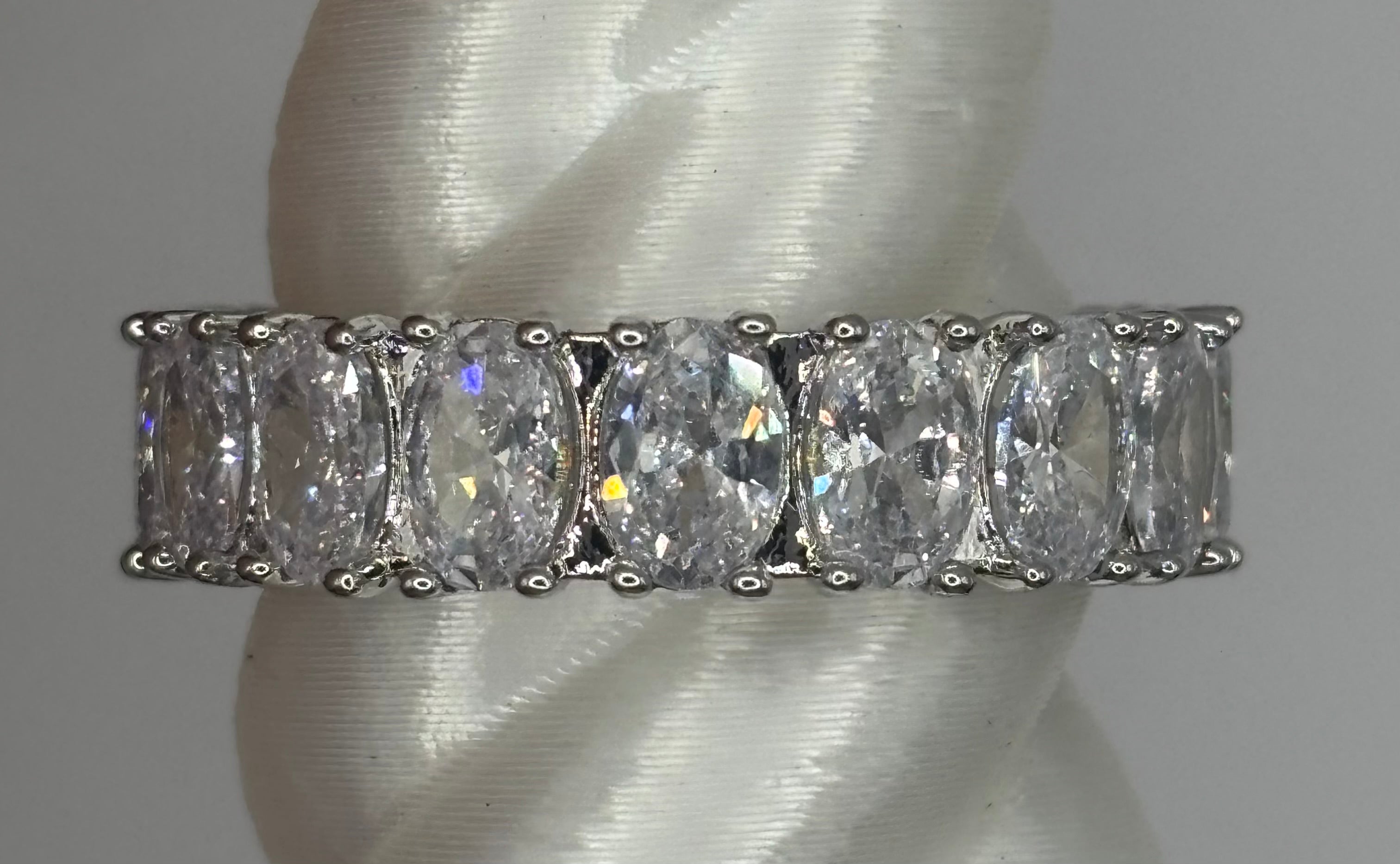 BP Diamond CZ Rhodium Ring Size 11